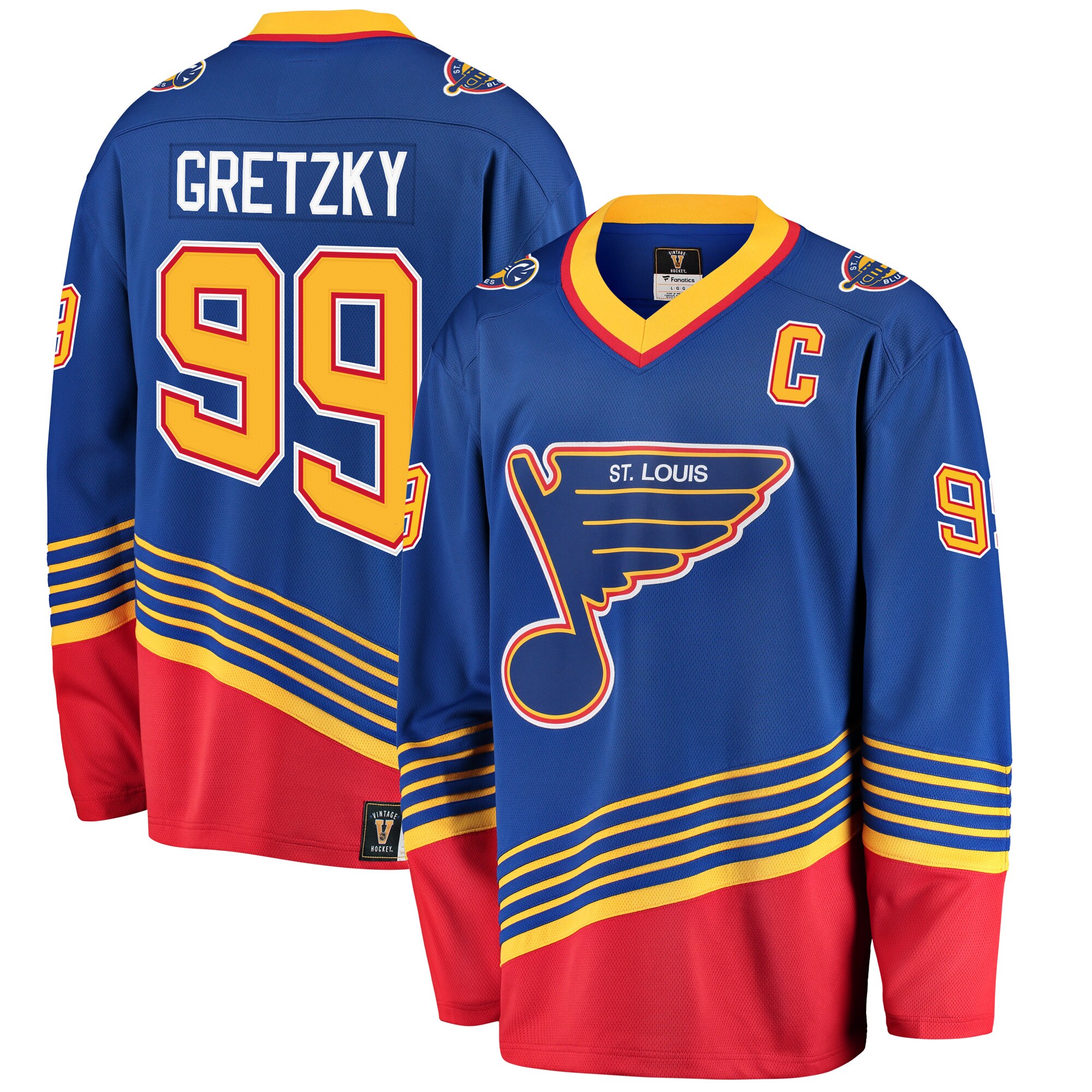 Wayne Gretzky St. Louis Blues Fanatics Branded Premier Breakaway Retired Player Jersey - Blue - vstockx