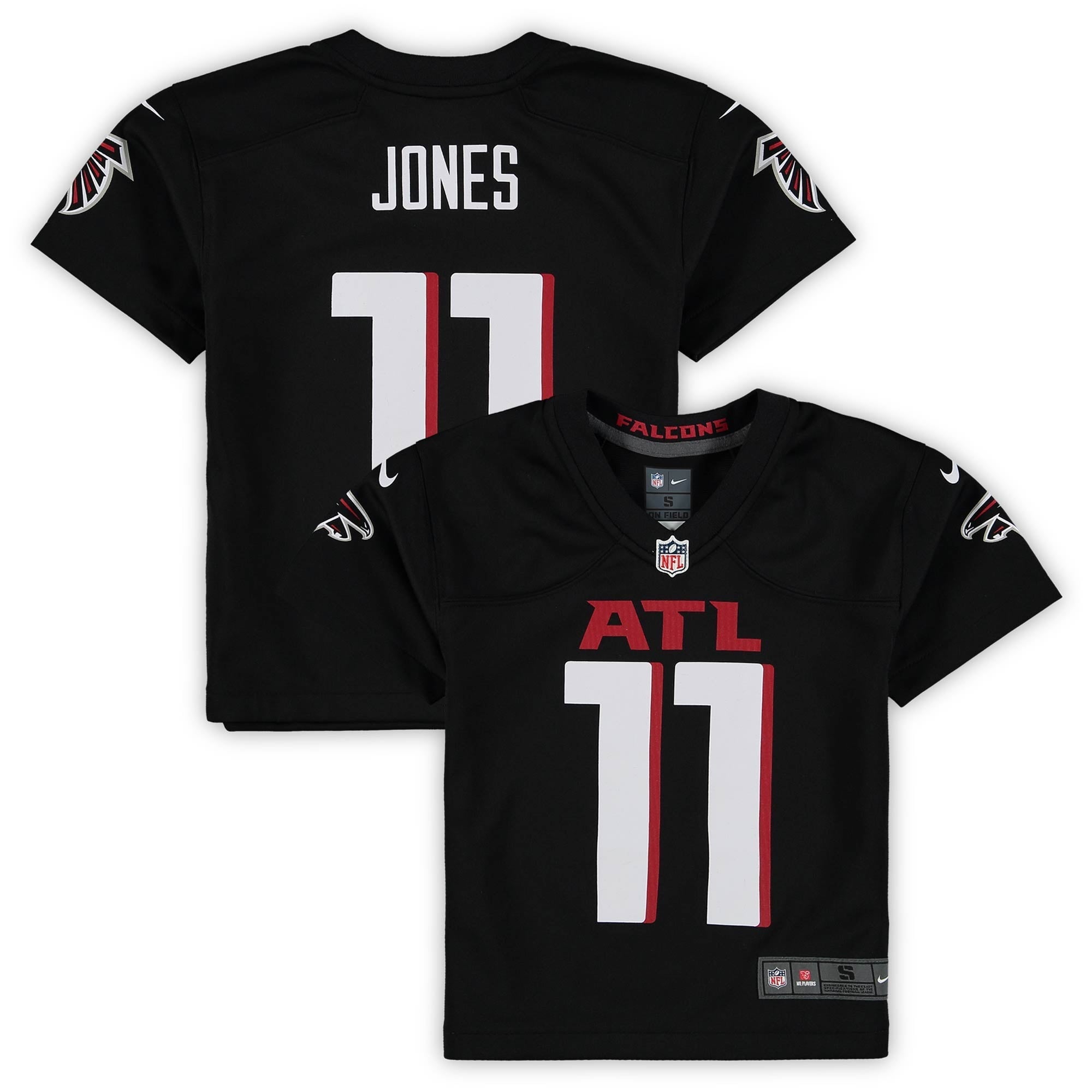 Preschool Nike Julio Jones Black Atlanta Falcons Game Jersey - vstockx