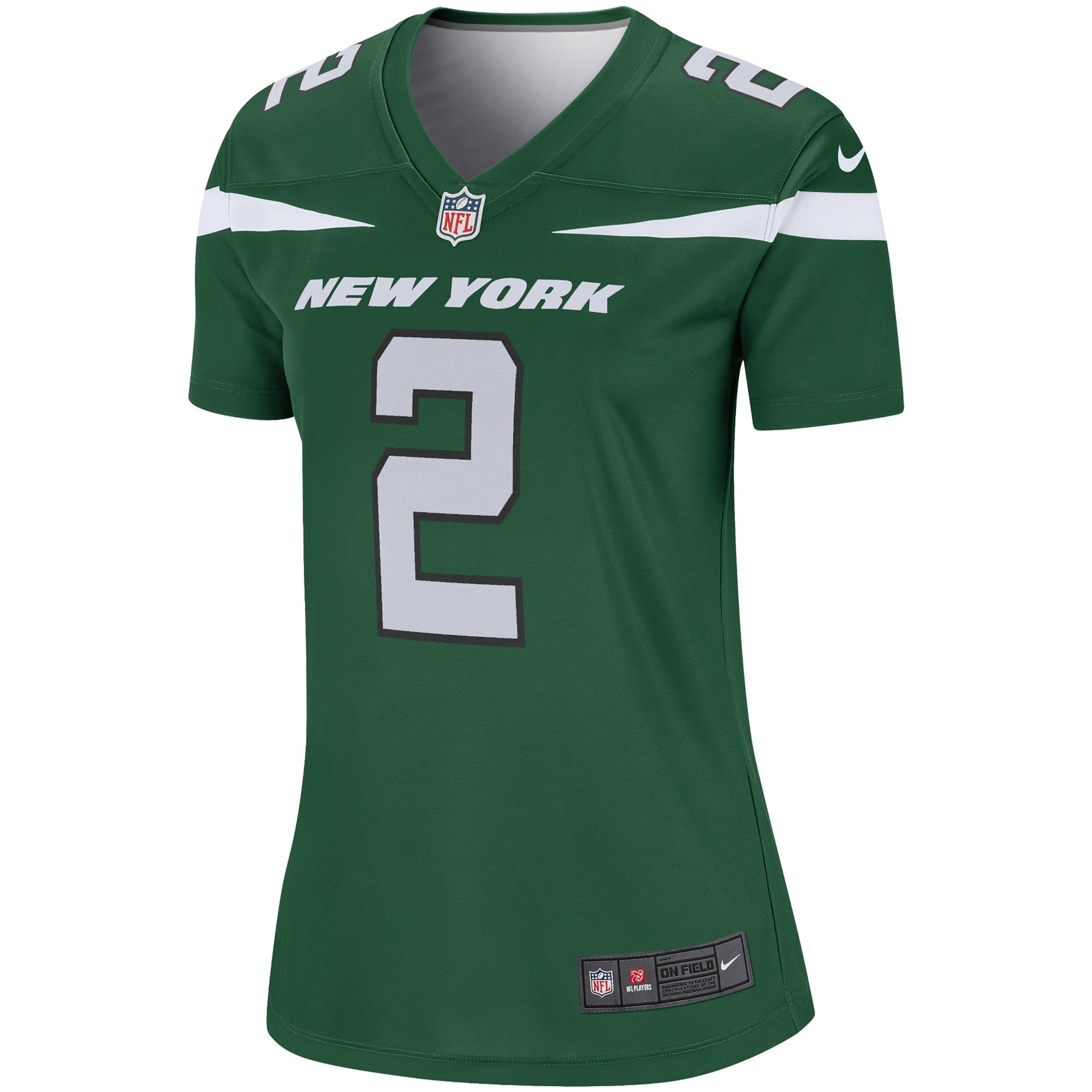 Women's Nike Zach Wilson Gotham Green New York Jets Legend Jersey - vstockx