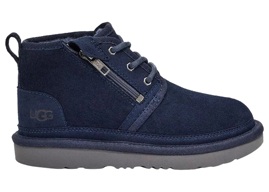 UGG Neumel Zip Boot Navy (Kids) - vstockx