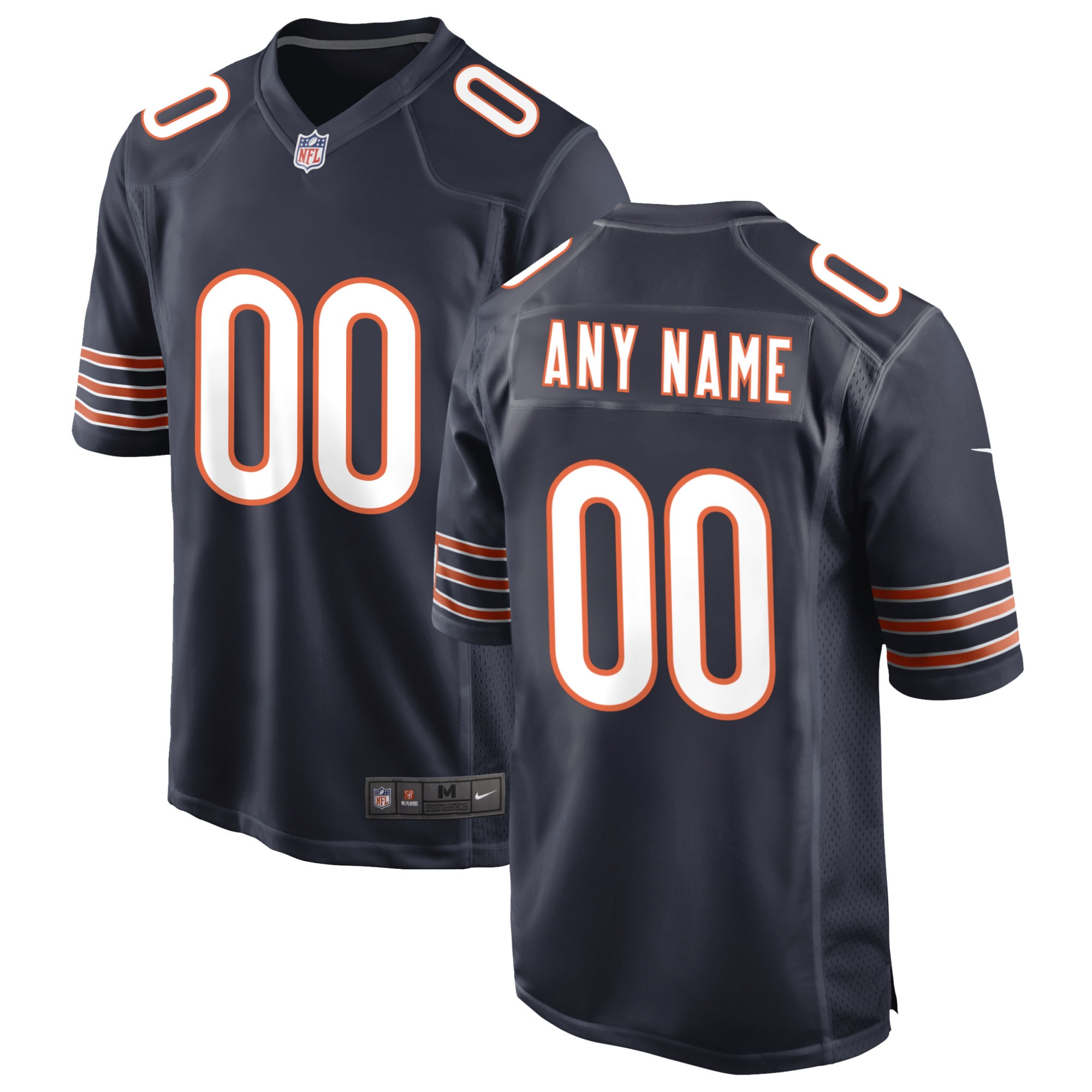Chicago Bears Nike Custom Game Jersey - Navy - vstockx