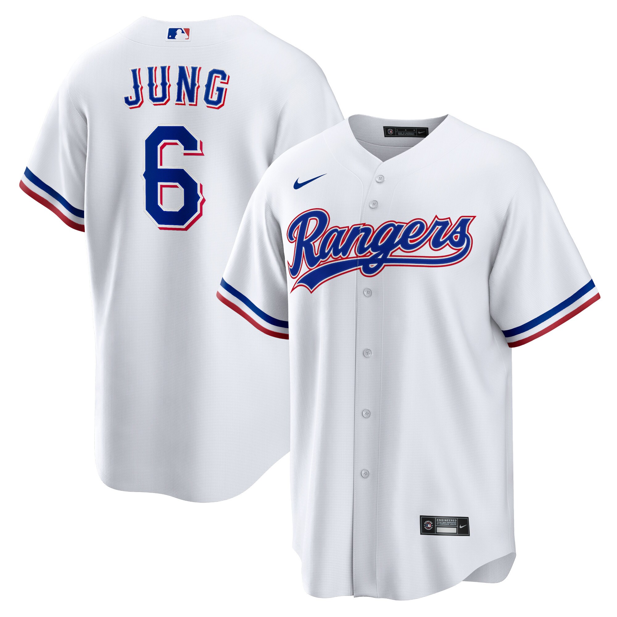 Josh Jung Texas Rangers Nike Replica Player Jersey - White - vstockx
