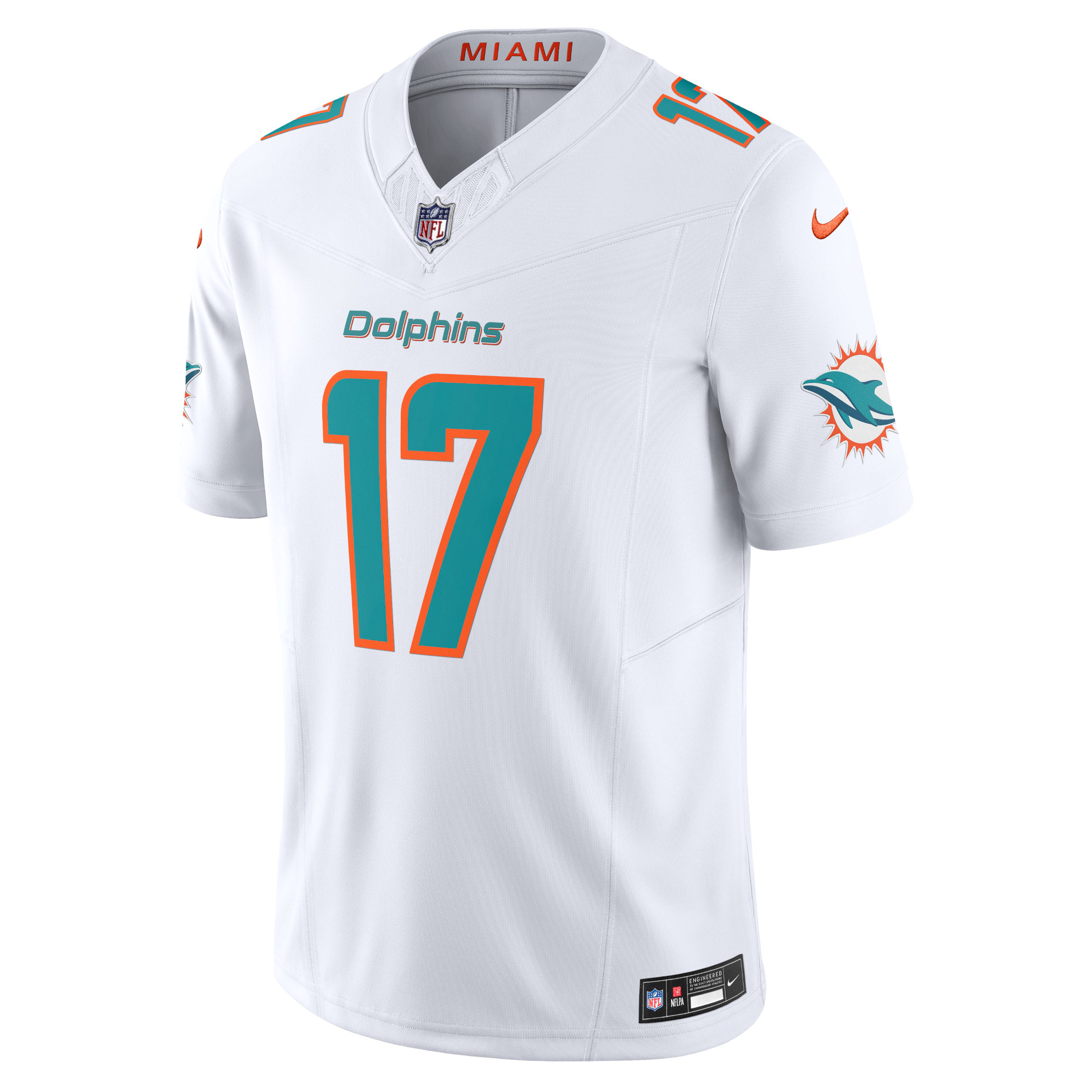 Jaylen Waddle Miami Dolphins Nike Vapor F.U.S.E. Limited Jersey - White - vstockx