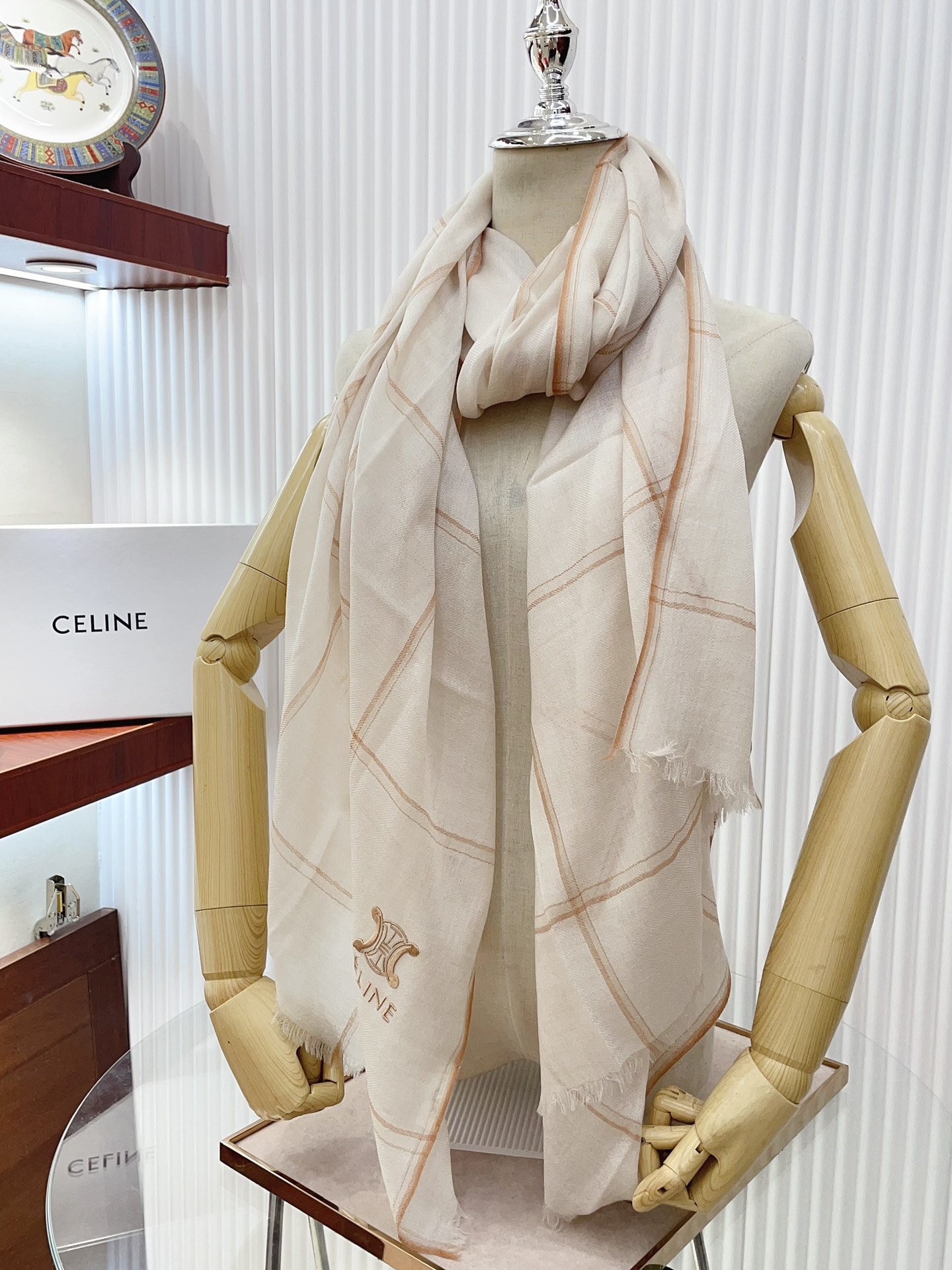 Streetwear Scarf CELINE 328848 SIZE:80*200cm - vstockx