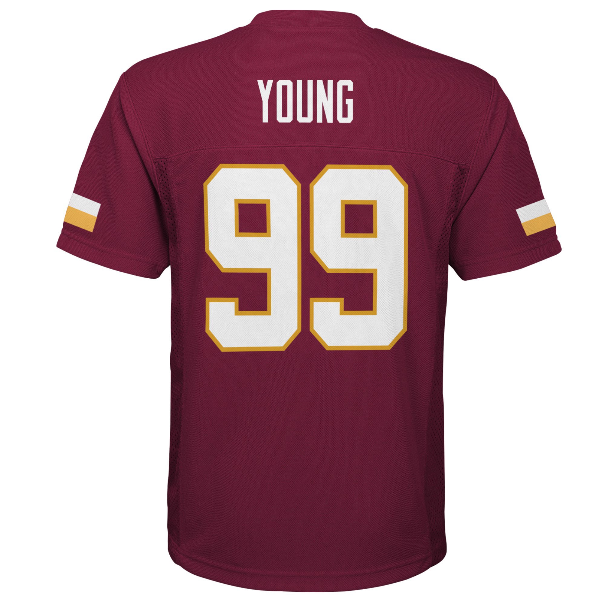 Chase Young Washington Commanders Youth Replica Player Jersey - Burgundy - vstockx