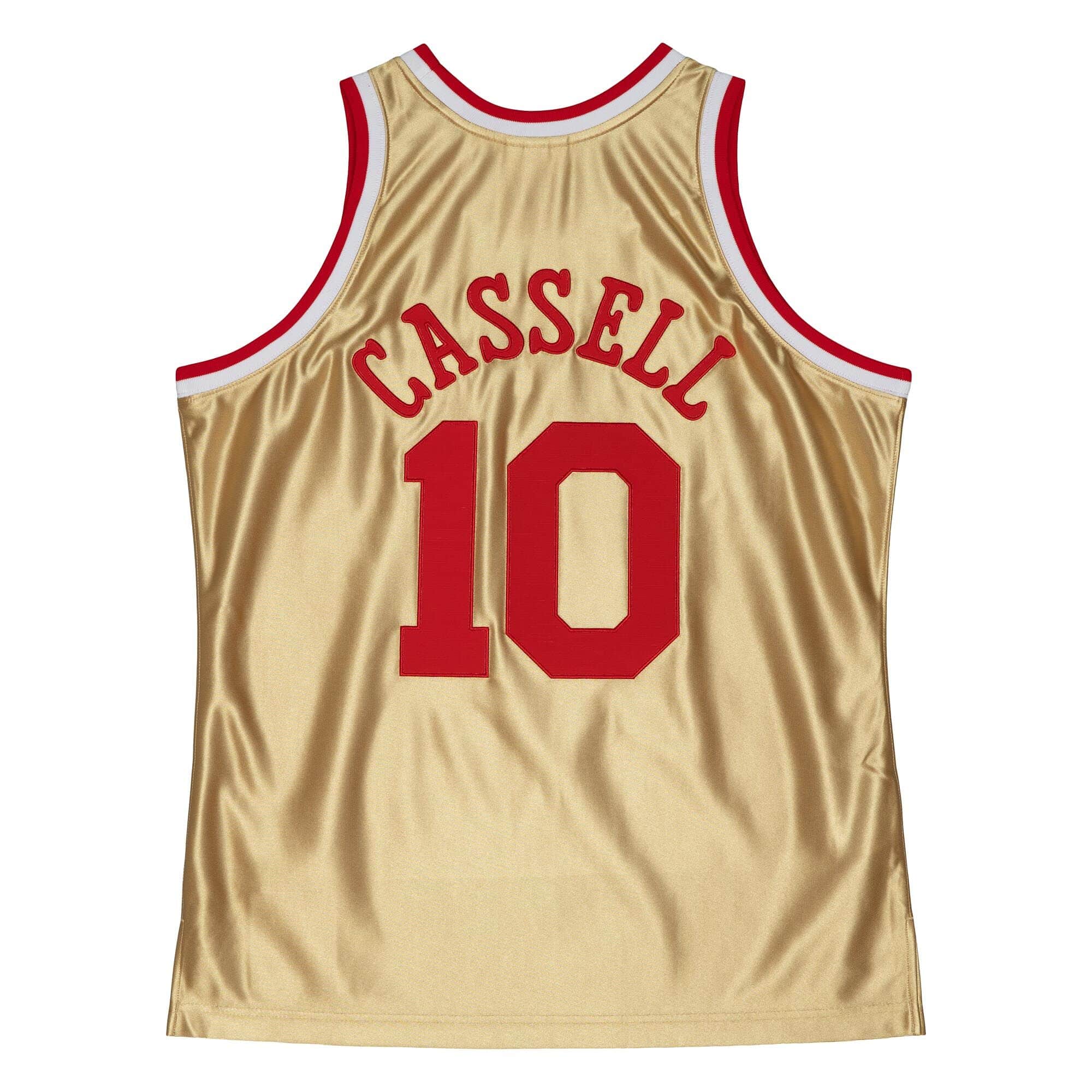 75th Anniversary Gold Swingman Sam Cassell Houston Rockets 1993-94 Jersey - vstockx