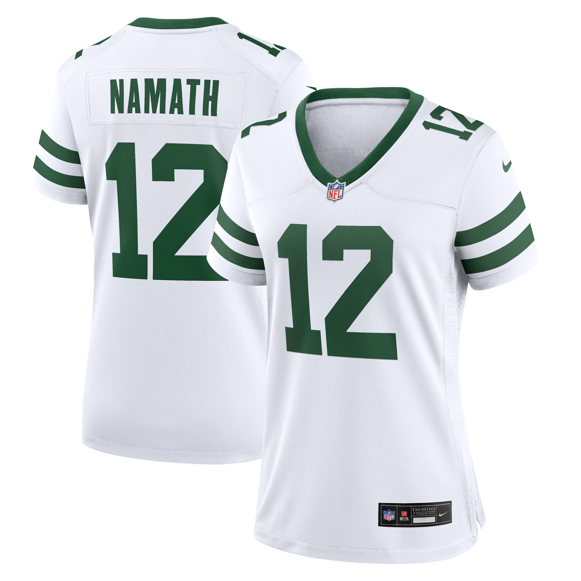 Joe Namath New York Jets Nike Women's Legacy Retired Player Game Jersey - White - vstockx