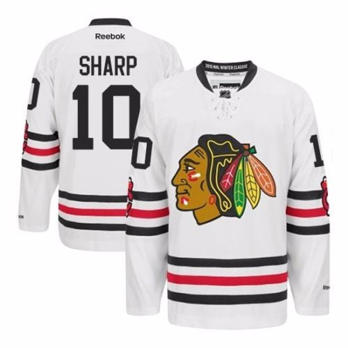 Youth Chicago Blackhawks Patrick Sharp Reebok 2015 Winter Classic Premier Jersey - vstockx