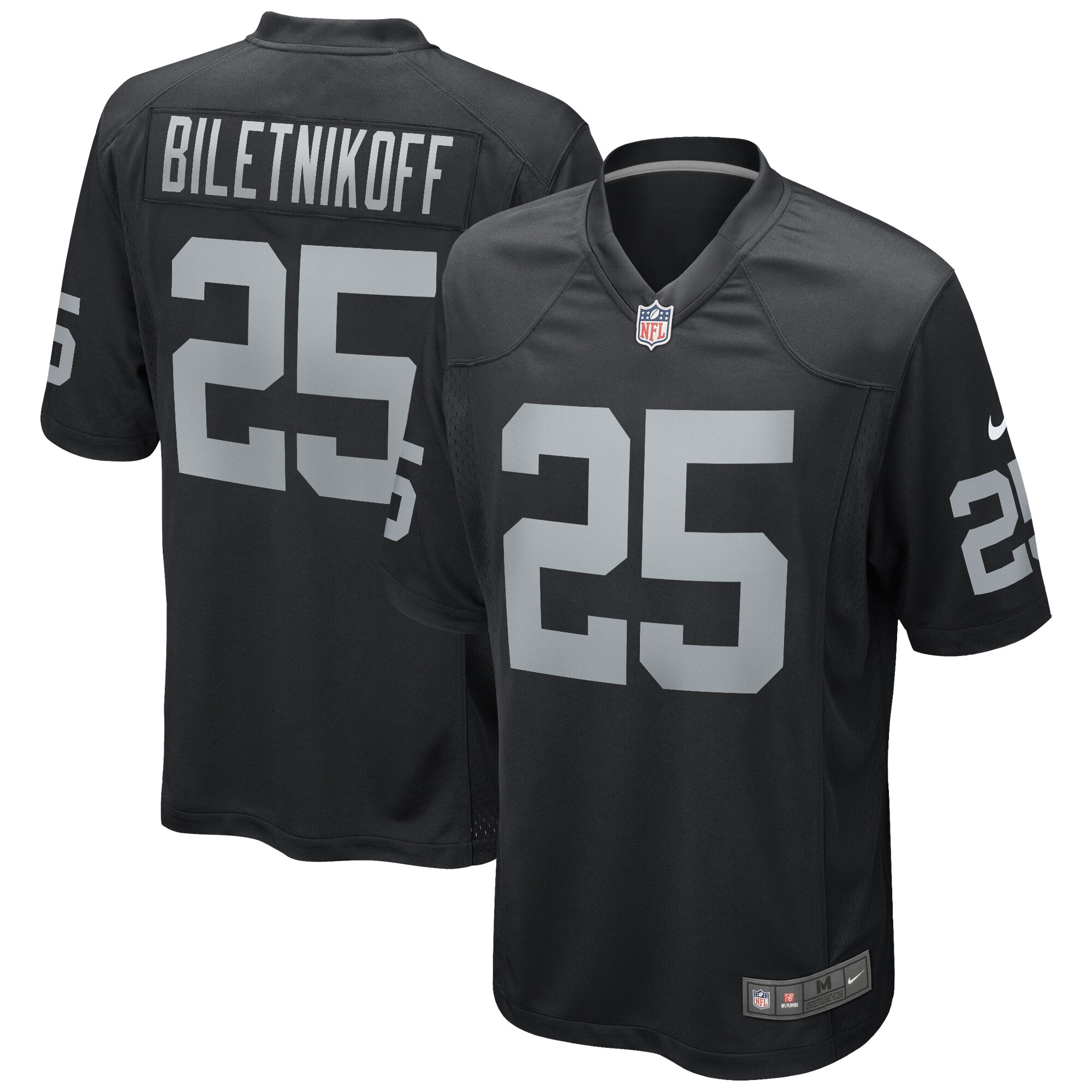 Fred Biletnikoff Las Vegas Raiders Nike Game Retired Player Jersey - Black - vstockx