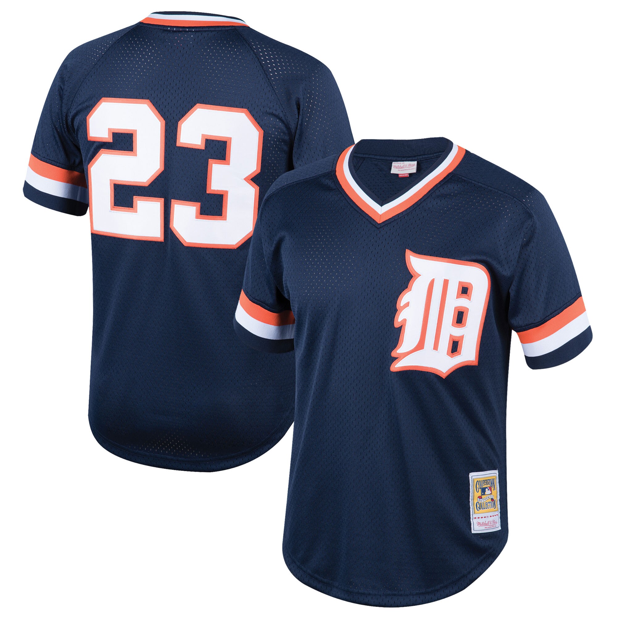 Kirk Gibson Detroit Tigers Mitchell & Ness Youth Cooperstown Collection Mesh Batting Practice Jersey - Navy - vstockx