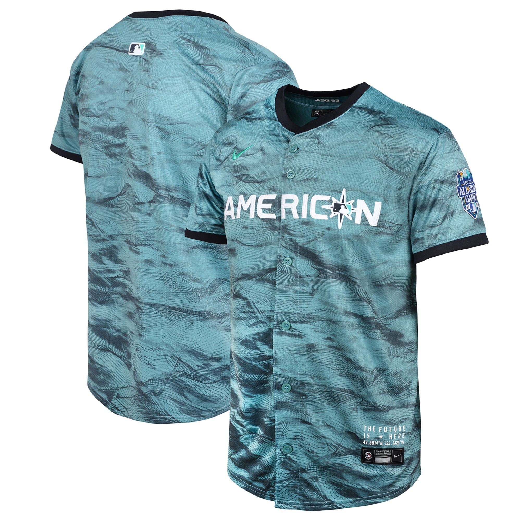 Youth Nike Teal American League Seattle Mariners 2023 MLB All-Star Game Limited Jersey - vstockx