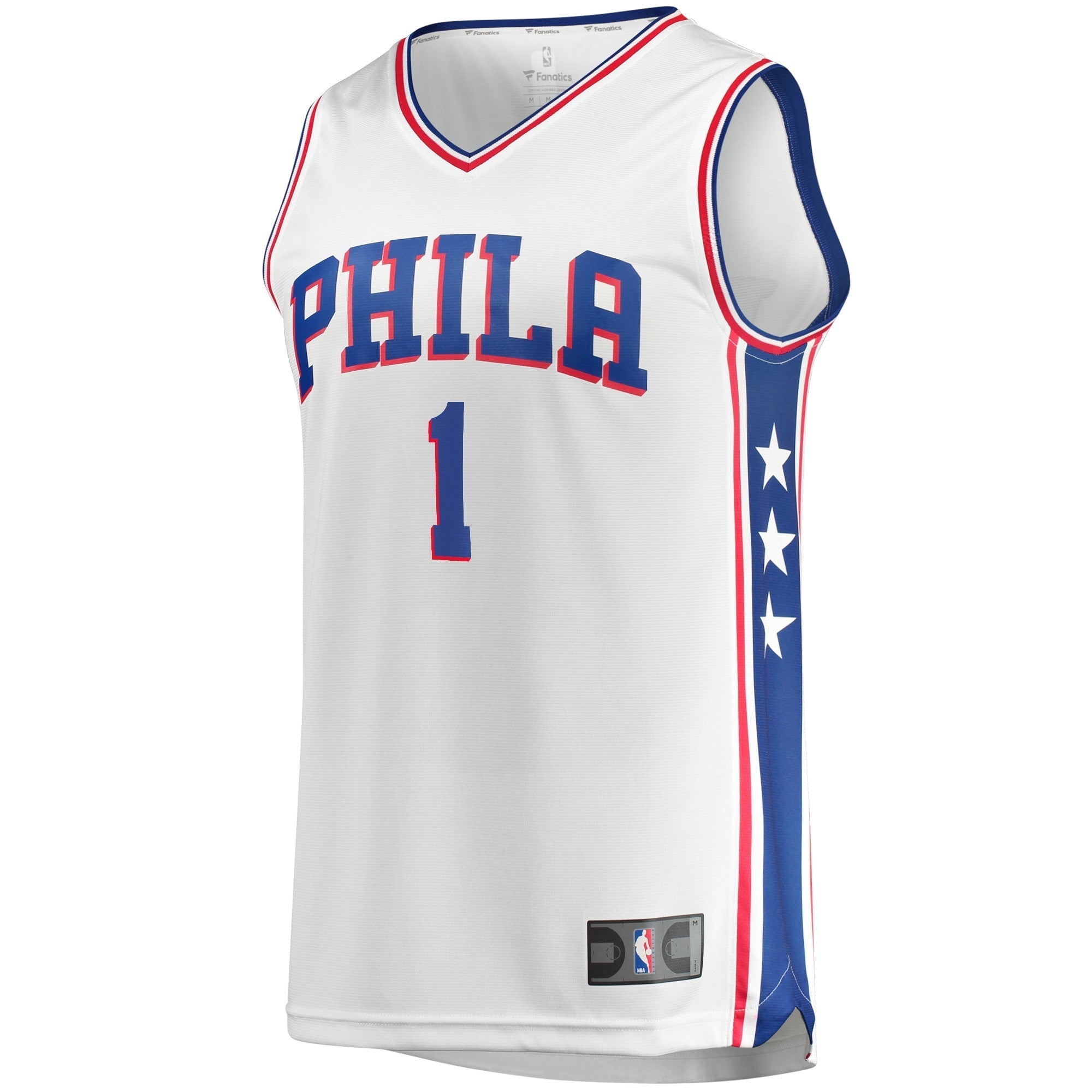 Men's Fanatics Branded James Harden White Philadelphia 76ers Fastbreak Replica Player Jersey - Association Edition - vstockx