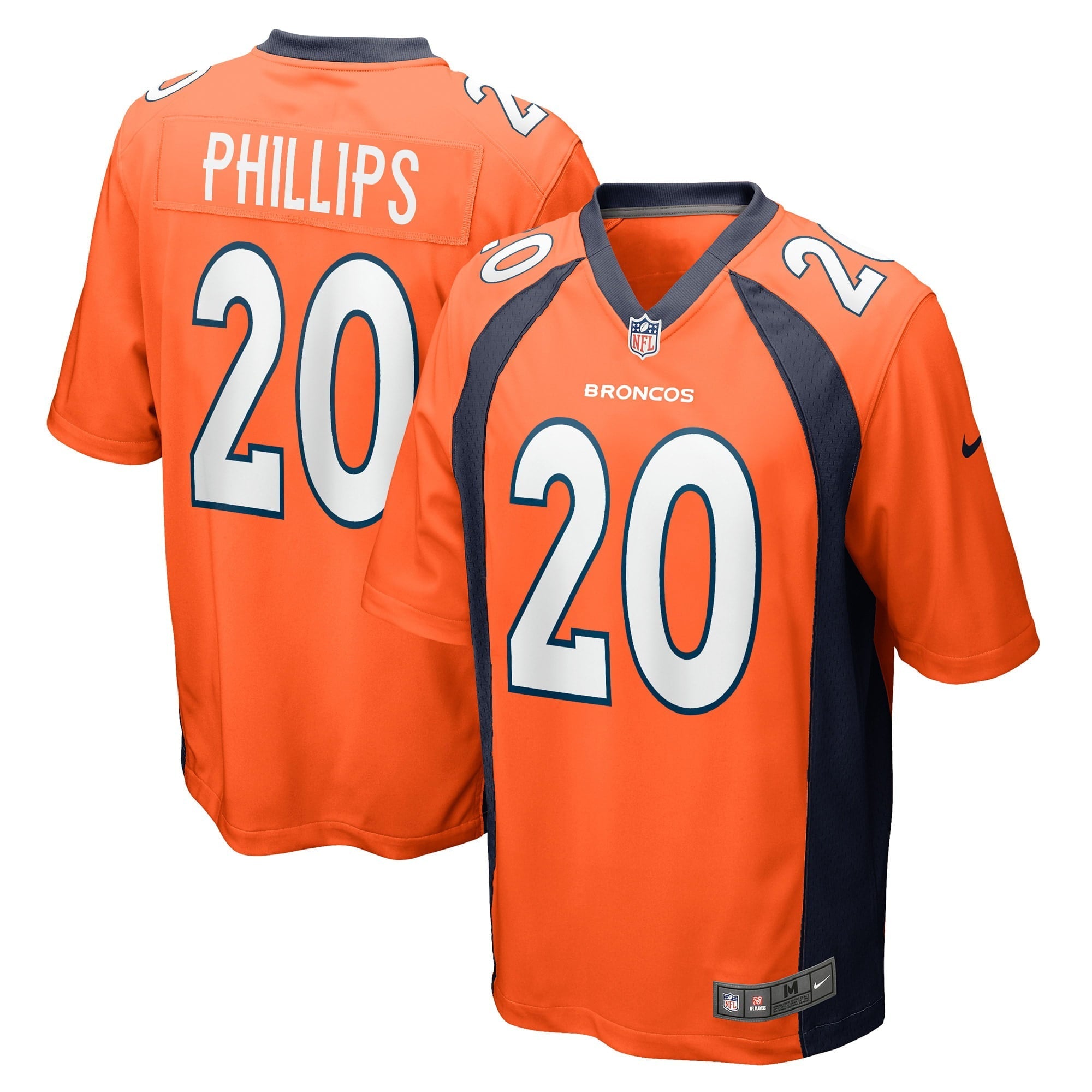 Men's Nike Darius Phillips Orange Denver Broncos Game Player Jersey - vstockx