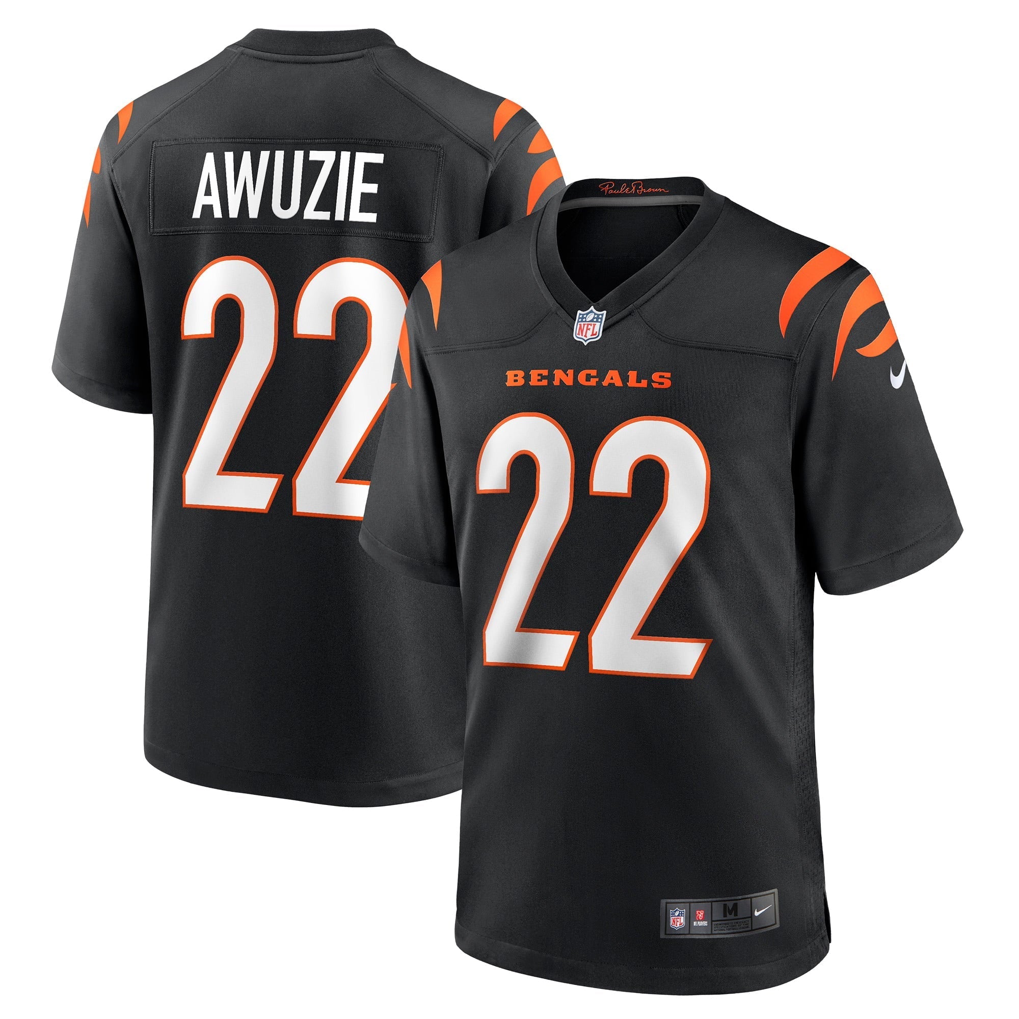 Men's Nike Chidobe Awuzie Black Cincinnati Bengals Game Player Jersey - vstockx