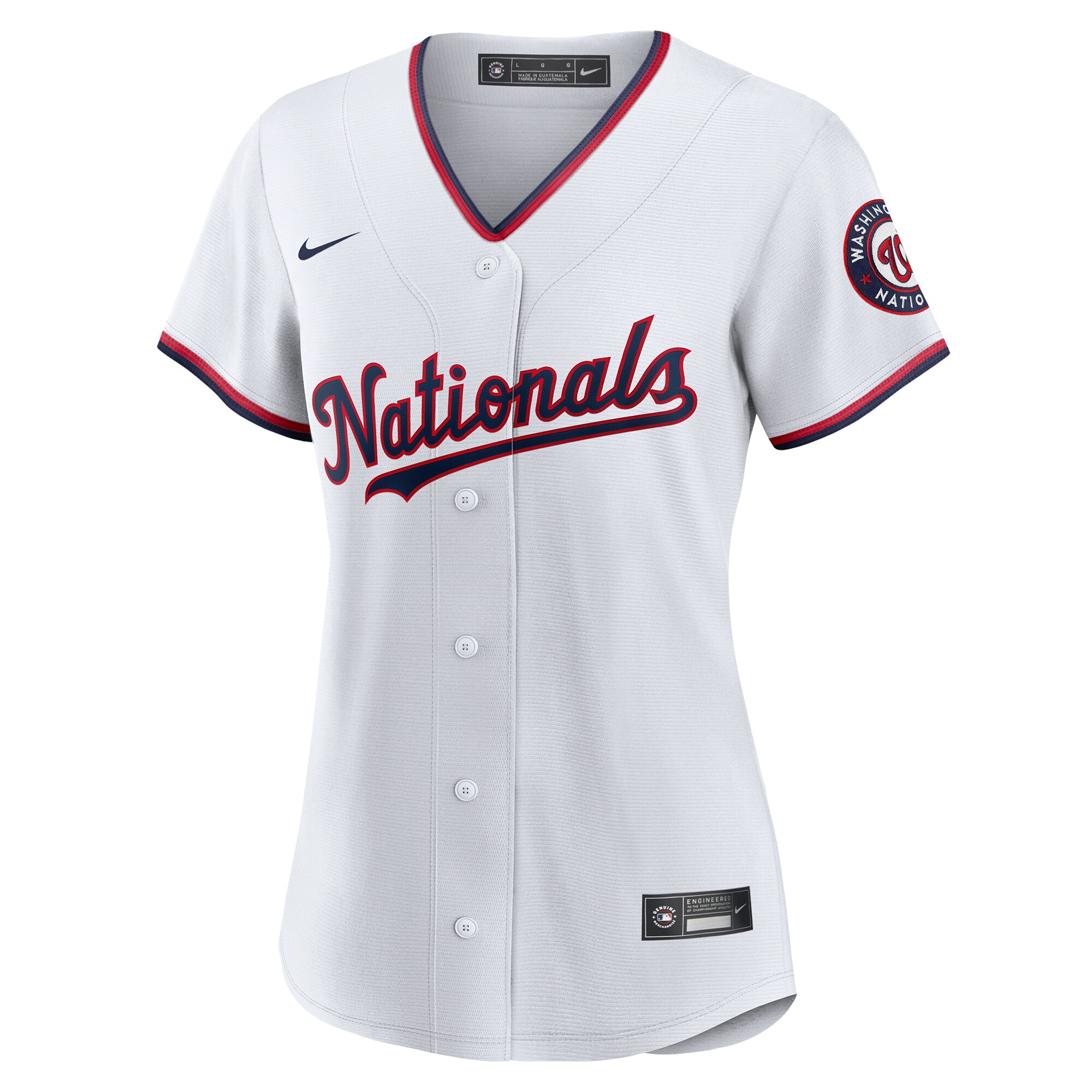 Washington Nationals Nike Women's Replica Custom Jersey - White - vstockx