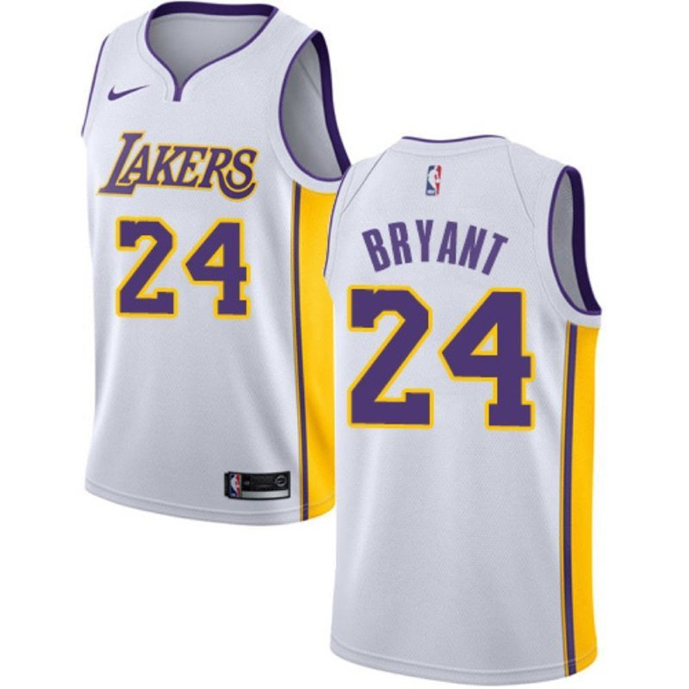 Youth Los Angeles Lakers Kobe Bryant Association Jersey - White - vstockx
