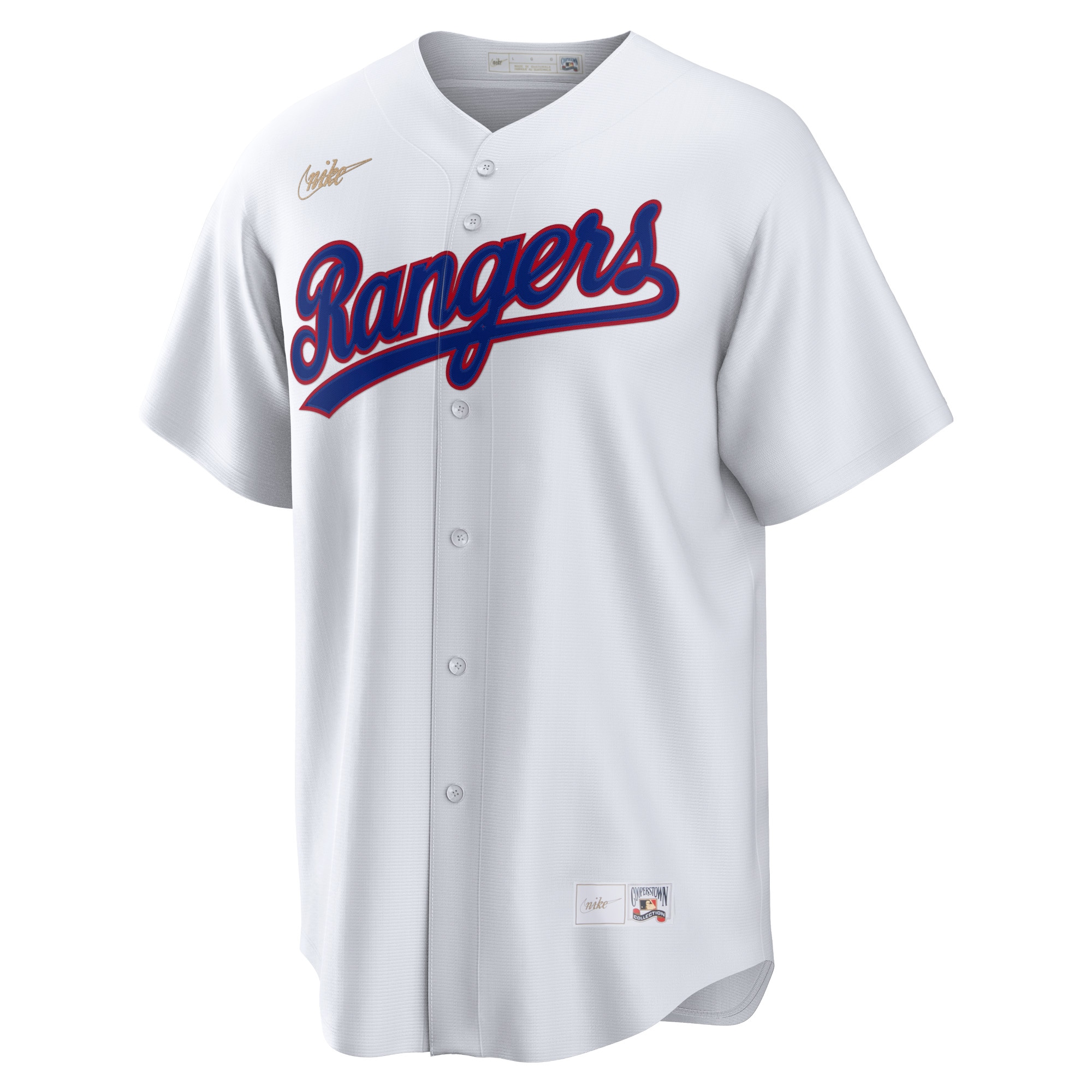 Texas Rangers Nike Home Cooperstown Collection Team Jersey - White - vstockx