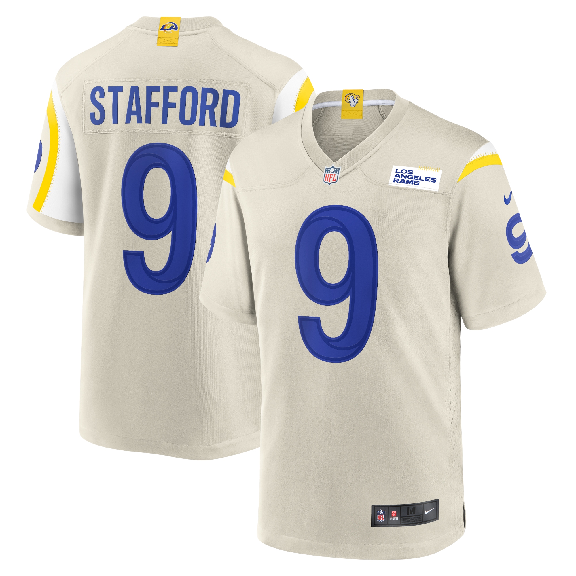 Matthew Stafford Los Angeles Rams Nike Player Game Jersey - Bone - vstockx