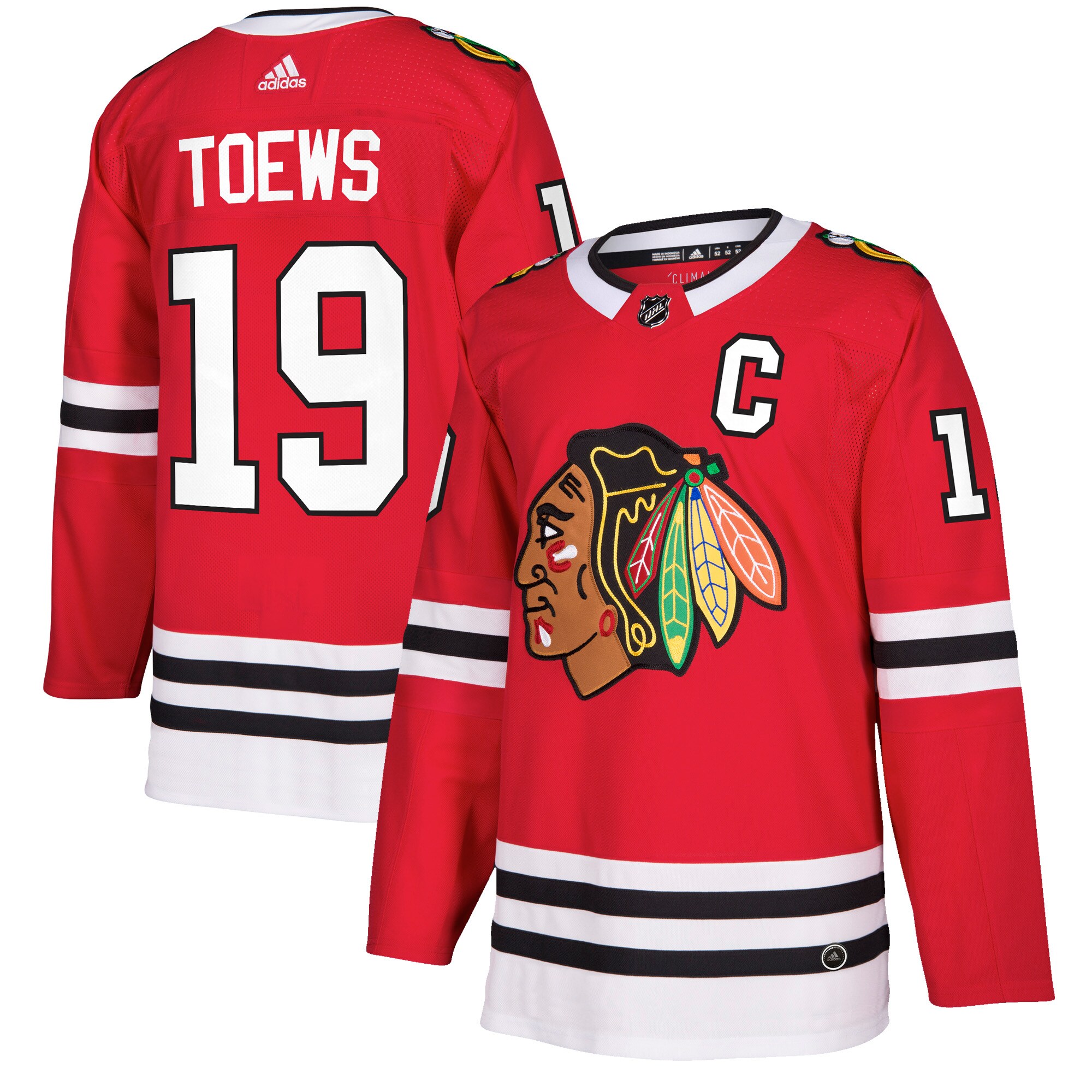 Jonathan Toews Chicago Blackhawks adidas Authentic Player Jersey - Red - vstockx