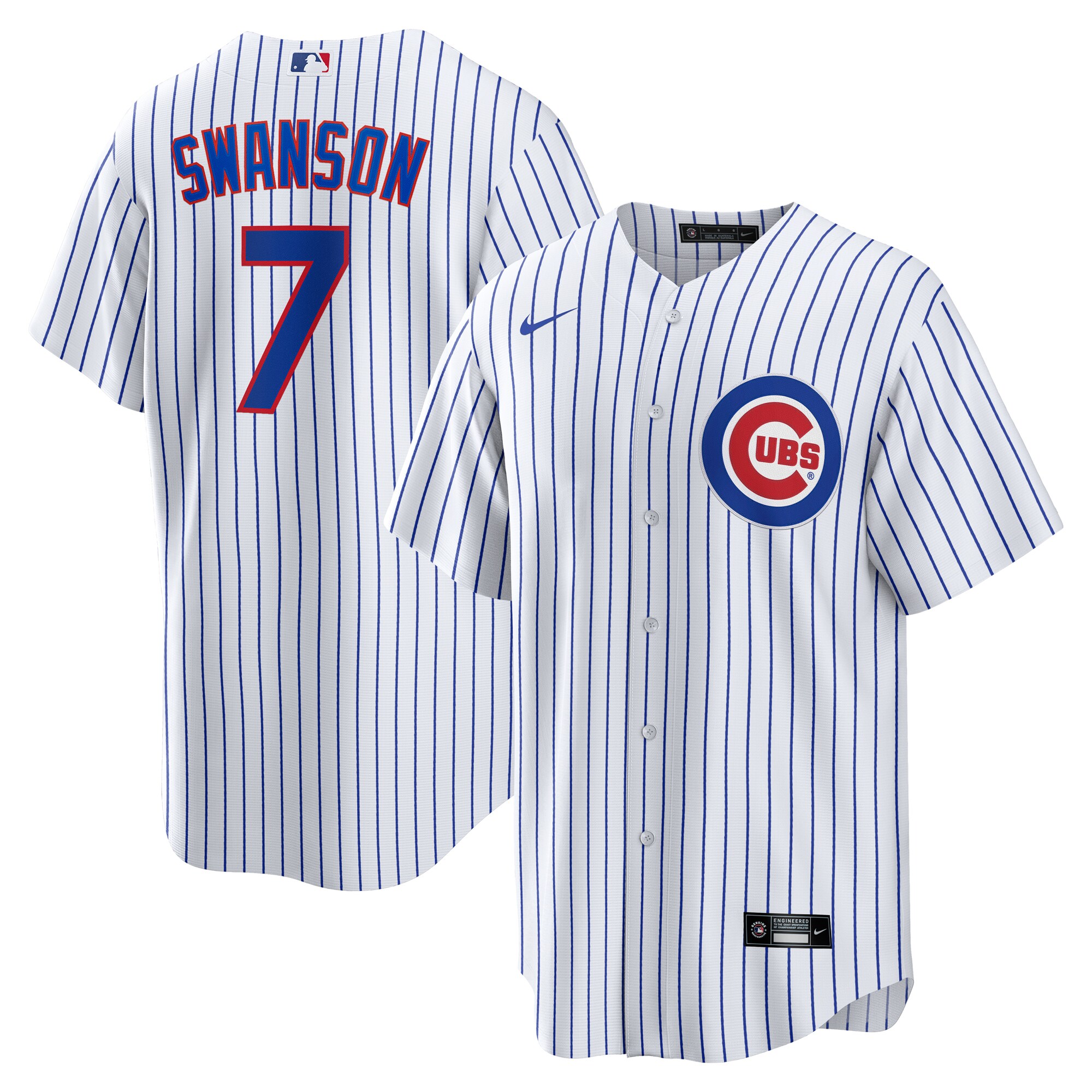 Dansby Swanson Chicago Cubs Nike Replica Player Jersey - White - vstockx