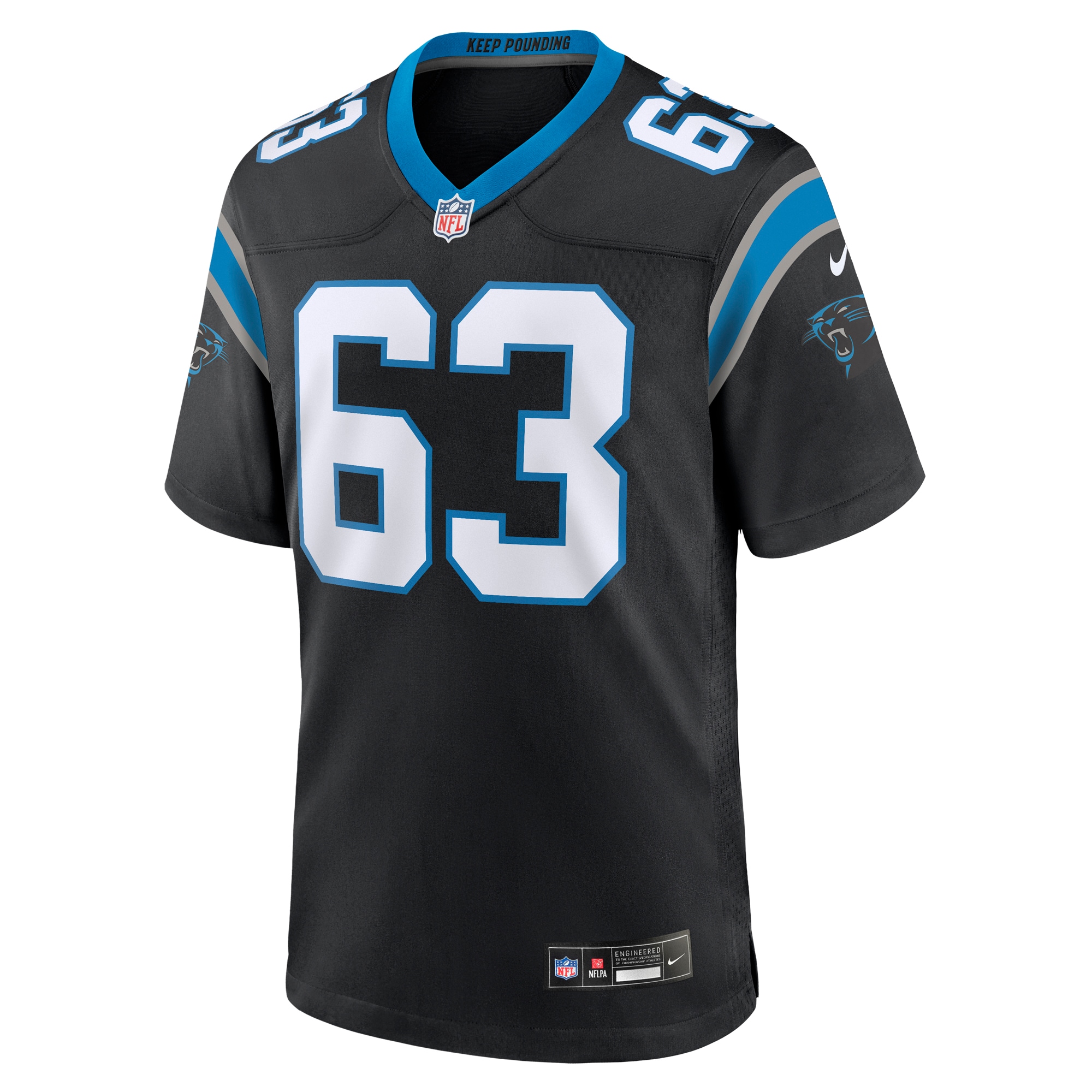 Austin Corbett Carolina Panthers Nike Team Game Jersey - Black - vstockx