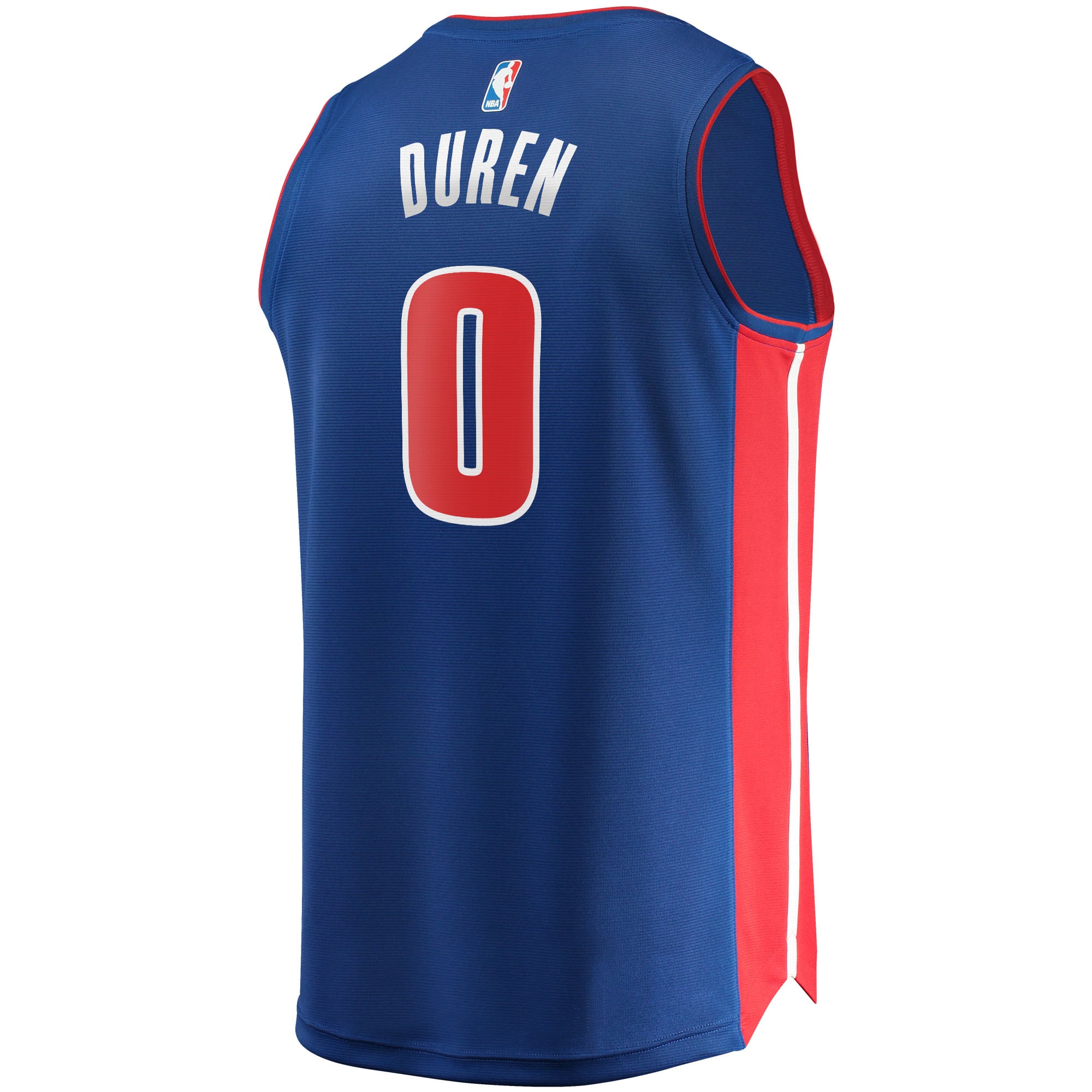 Men's Fanatics Branded Jalen Duren Blue Detroit Pistons 2021/22 Fast Break Replica Jersey - Icon Edition - vstockx