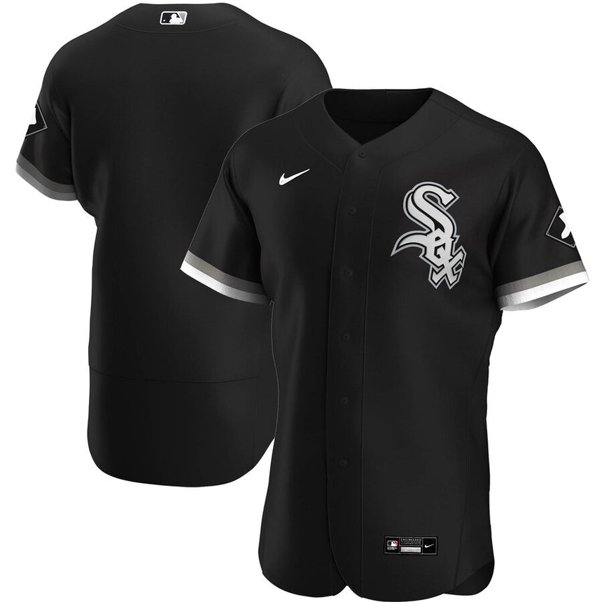 Men's Chicago White Sox Black Alternate Authentic Official Team Jersey - vstockx