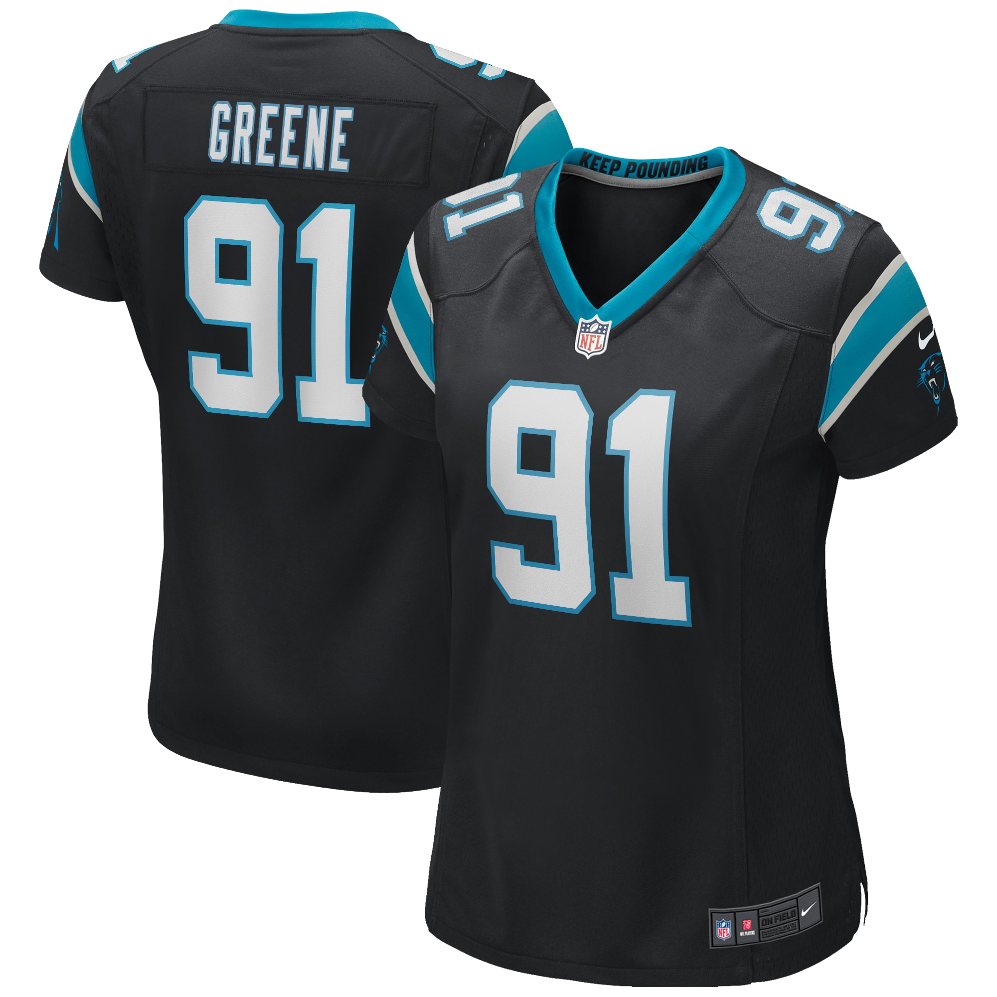 Kevin Greene Carolina Panthers Nike Women's Game Retired Player Jersey - Black - vstockx