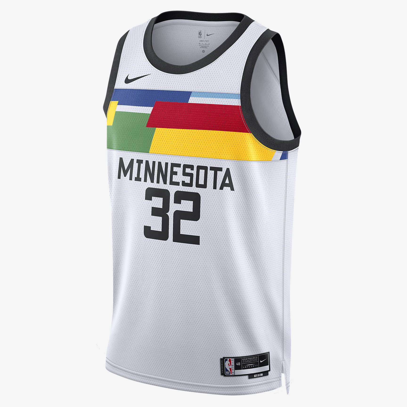 Karl-Anthony Towns Minnesota Timberwolves City Edition Nike Dri-FIT NBA Swingman Jersey - White - vstockx