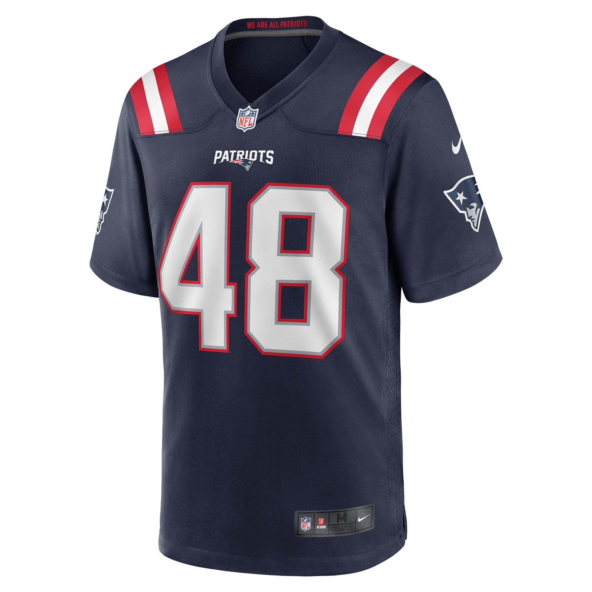 Men's Nike Jahlani Tavai Navy New England Patriots Game Player Jersey - vstockx
