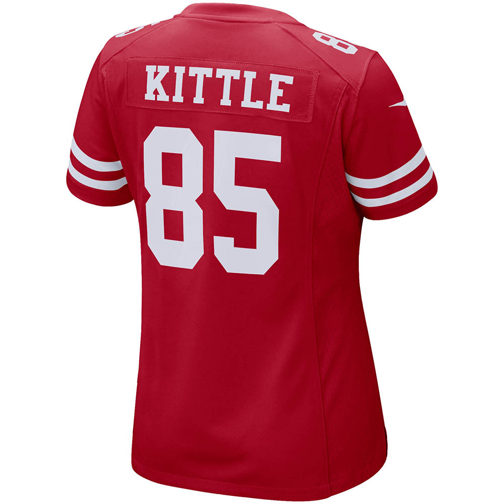 Women's San Francisco 49ers George Kittle Game Player Jersey Scarlet - vstockx
