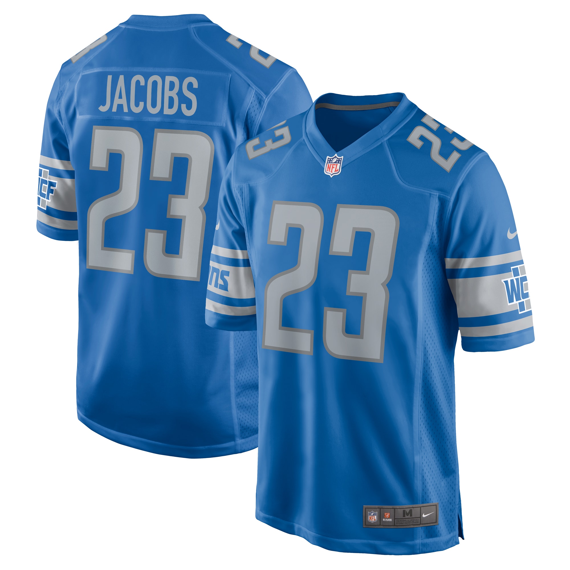 Jerry Jacobs Detroit Lions Nike Team Game Jersey - Blue - vstockx