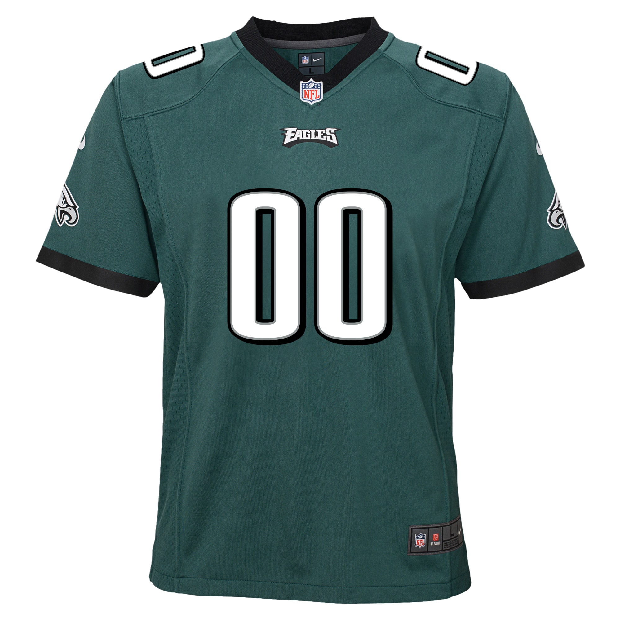 Philadelphia Eagles Nike Youth Team Custom Game Jersey - Midnight Green - vstockx