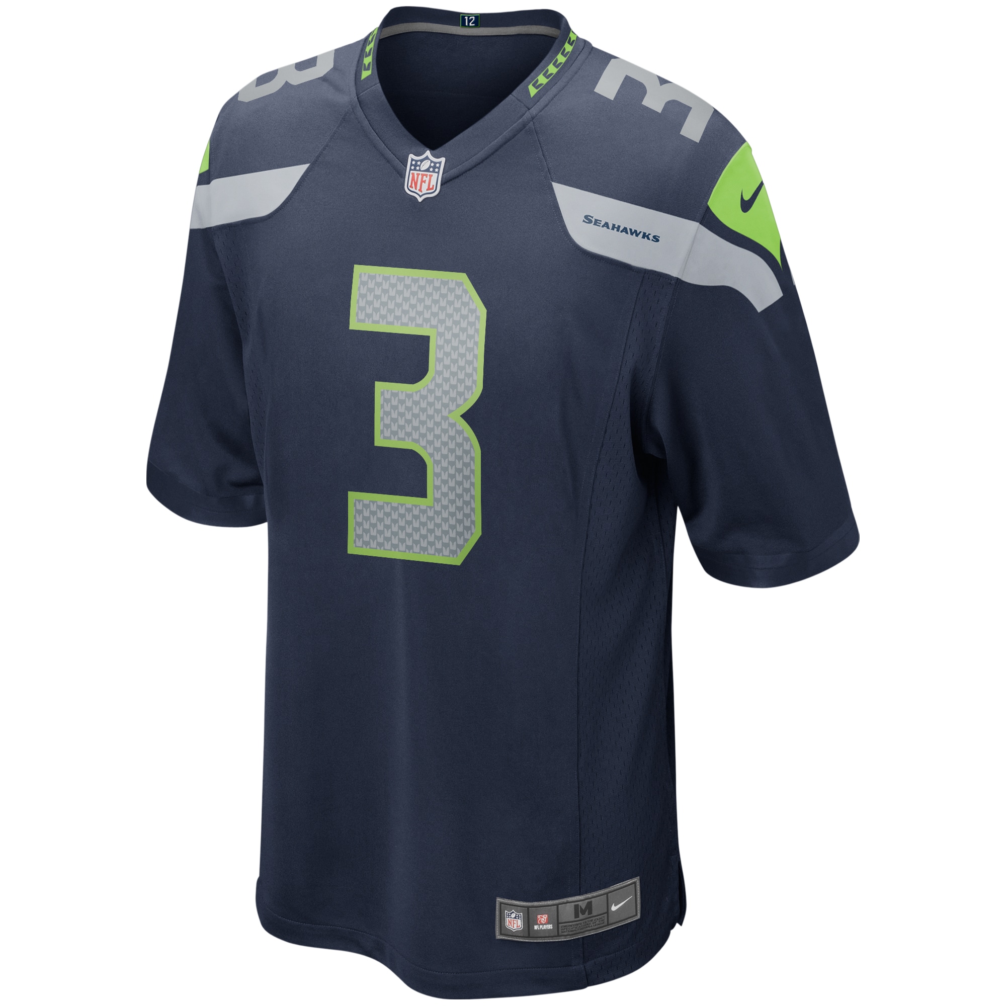 Russell Wilson Seattle Seahawks Nike Game Player Jersey - College Navy - vstockx