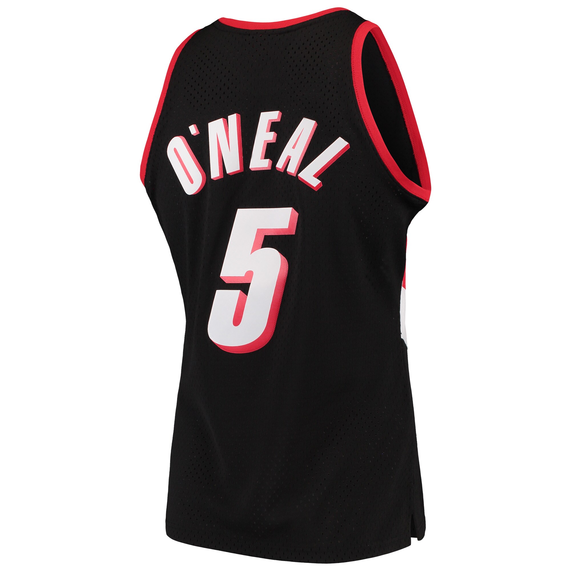 Jermaine O'Neal Portland Trail Blazers Mitchell & Ness Hardwood Classics Swingman Jersey - Black - vstockx
