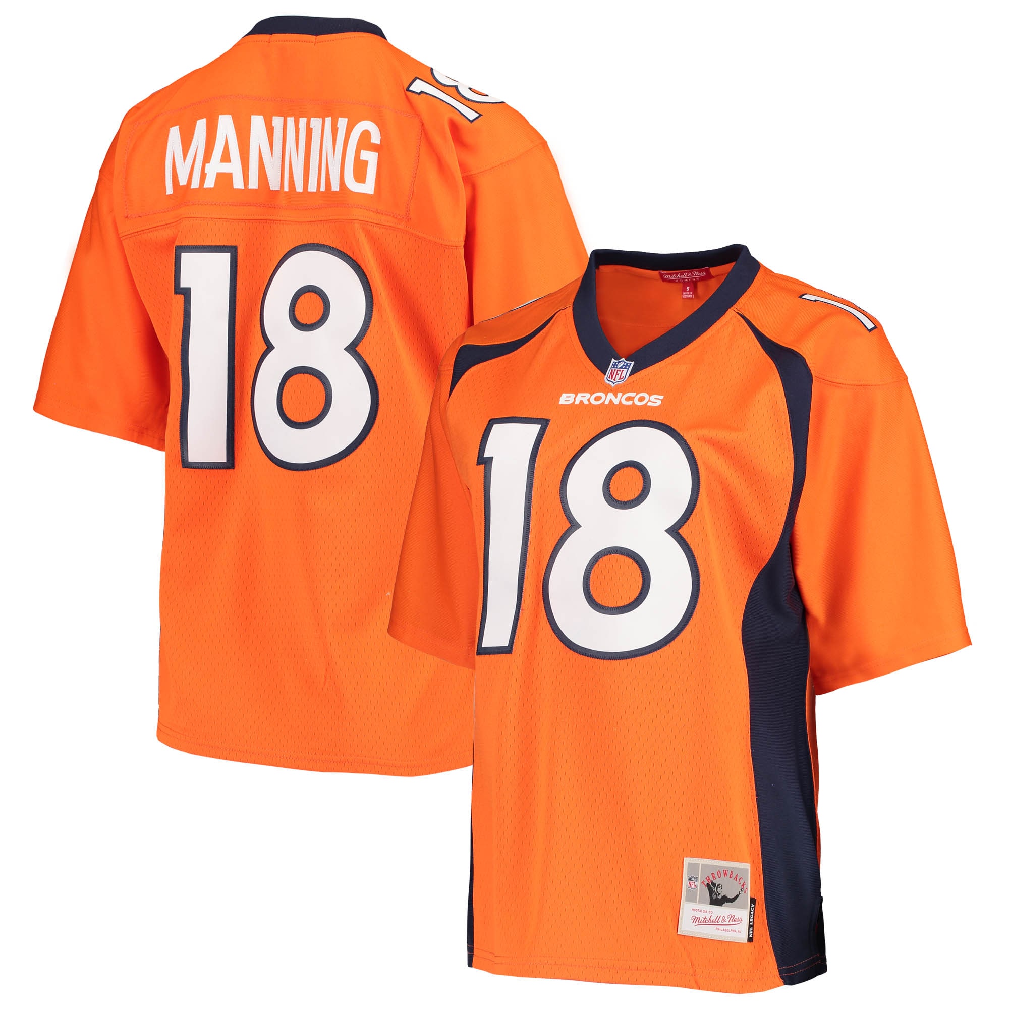 Peyton Manning Denver Broncos Mitchell & Ness Women's Legacy Replica Player Jersey - Orange - vstockx