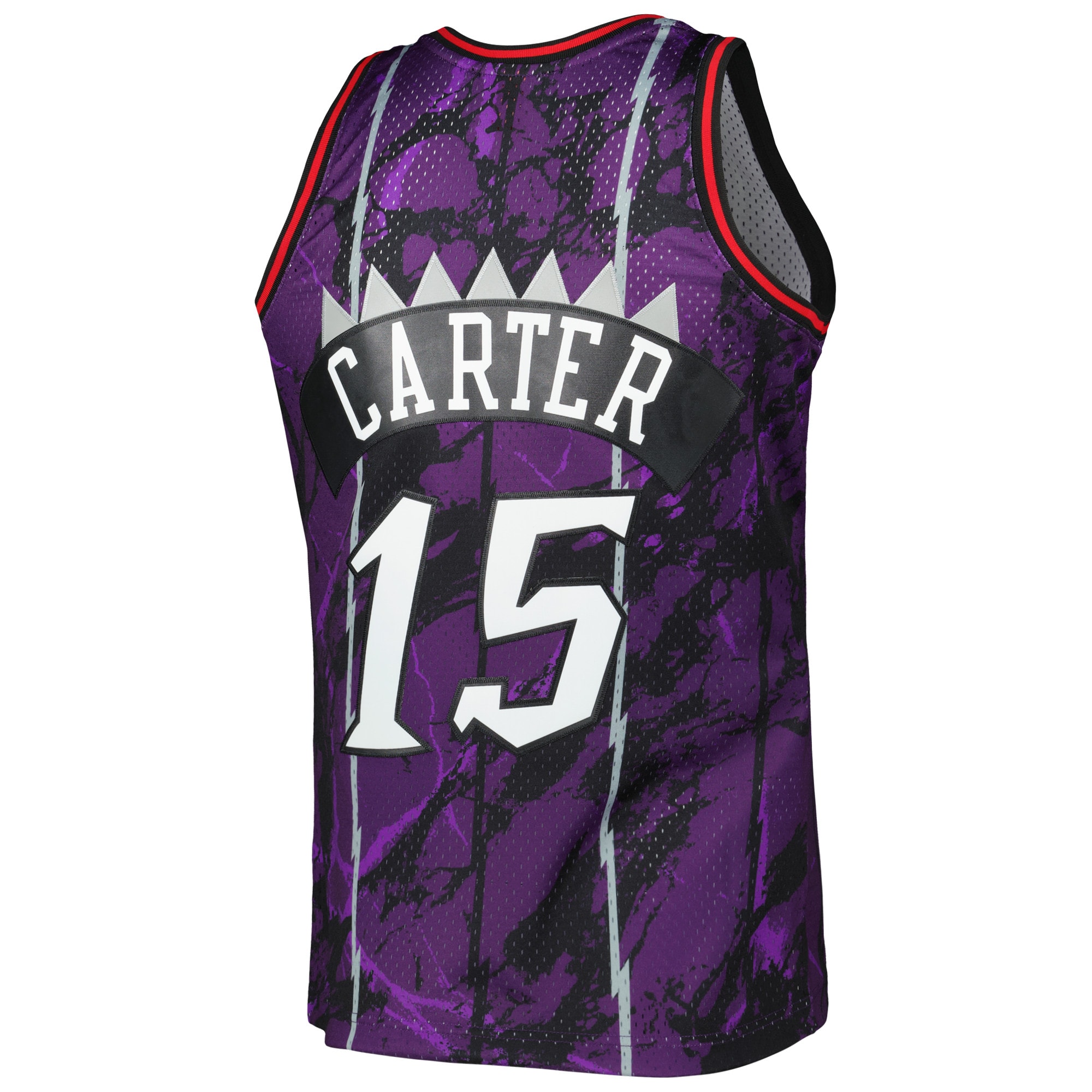 Vince Carter Toronto Raptors Mitchell & Ness 1998/99 Hardwood Classics Marble Swingman Jersey - Purple - vstockx