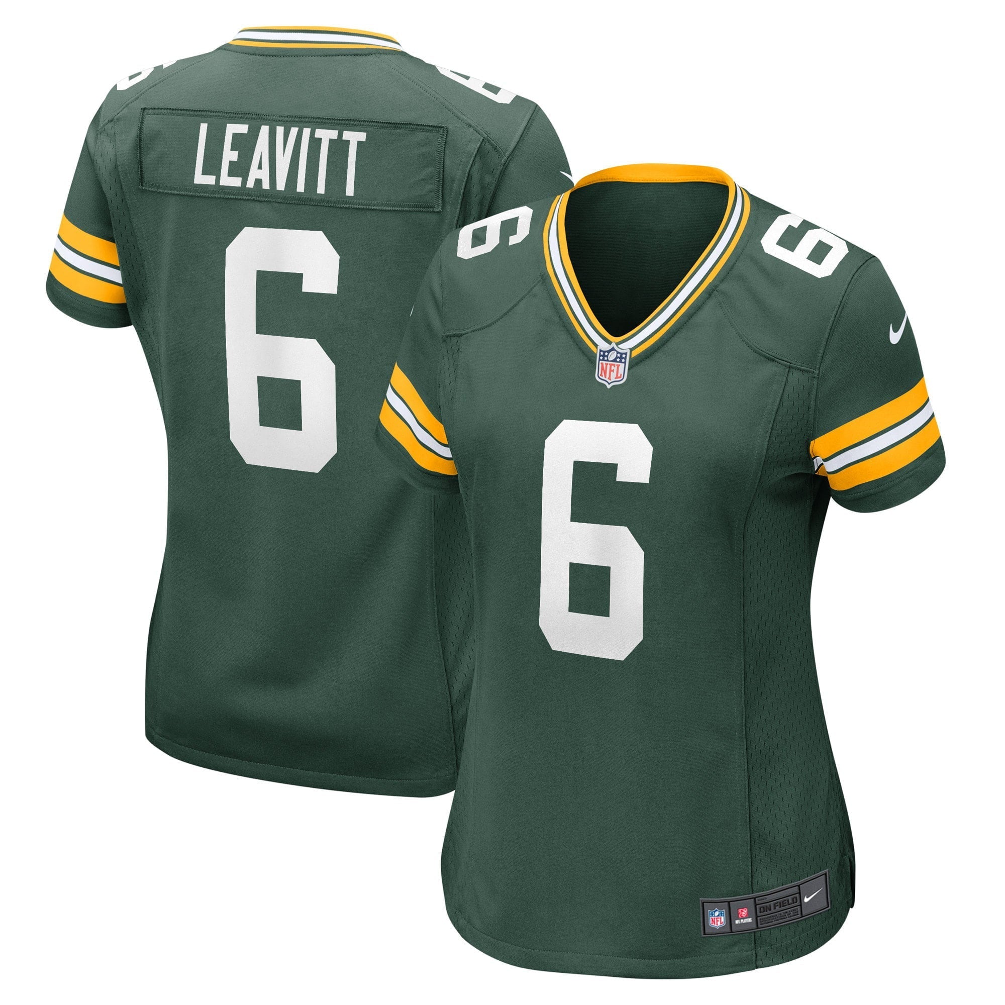 Women's Nike Dallin Leavitt Green Green Bay Packers Game Player Jersey - vstockx