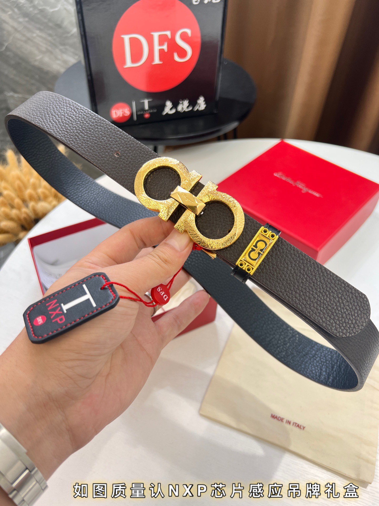 Streetwear Belt Ferragamo 320032 size:3.5cm - vstockx