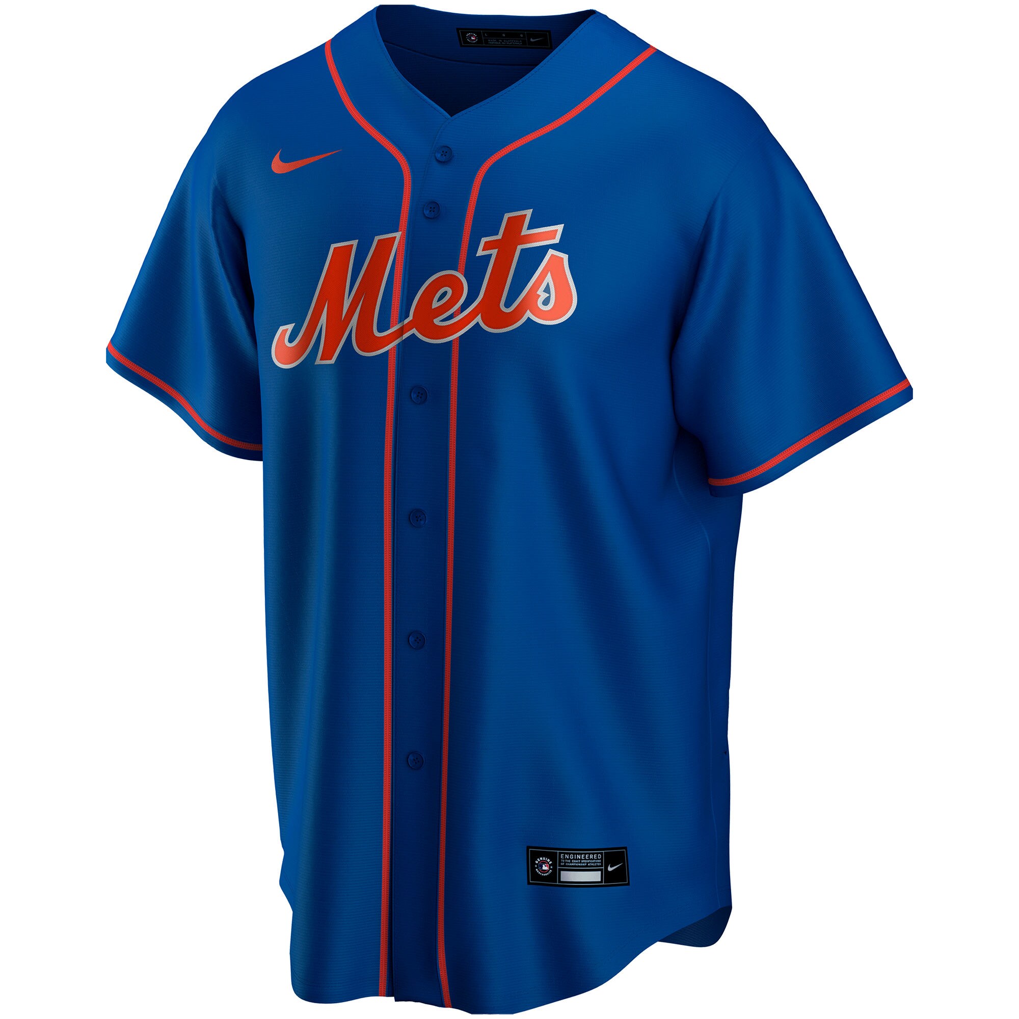 New York Mets Nike Alternate Replica Custom Jersey - Royal - vstockx