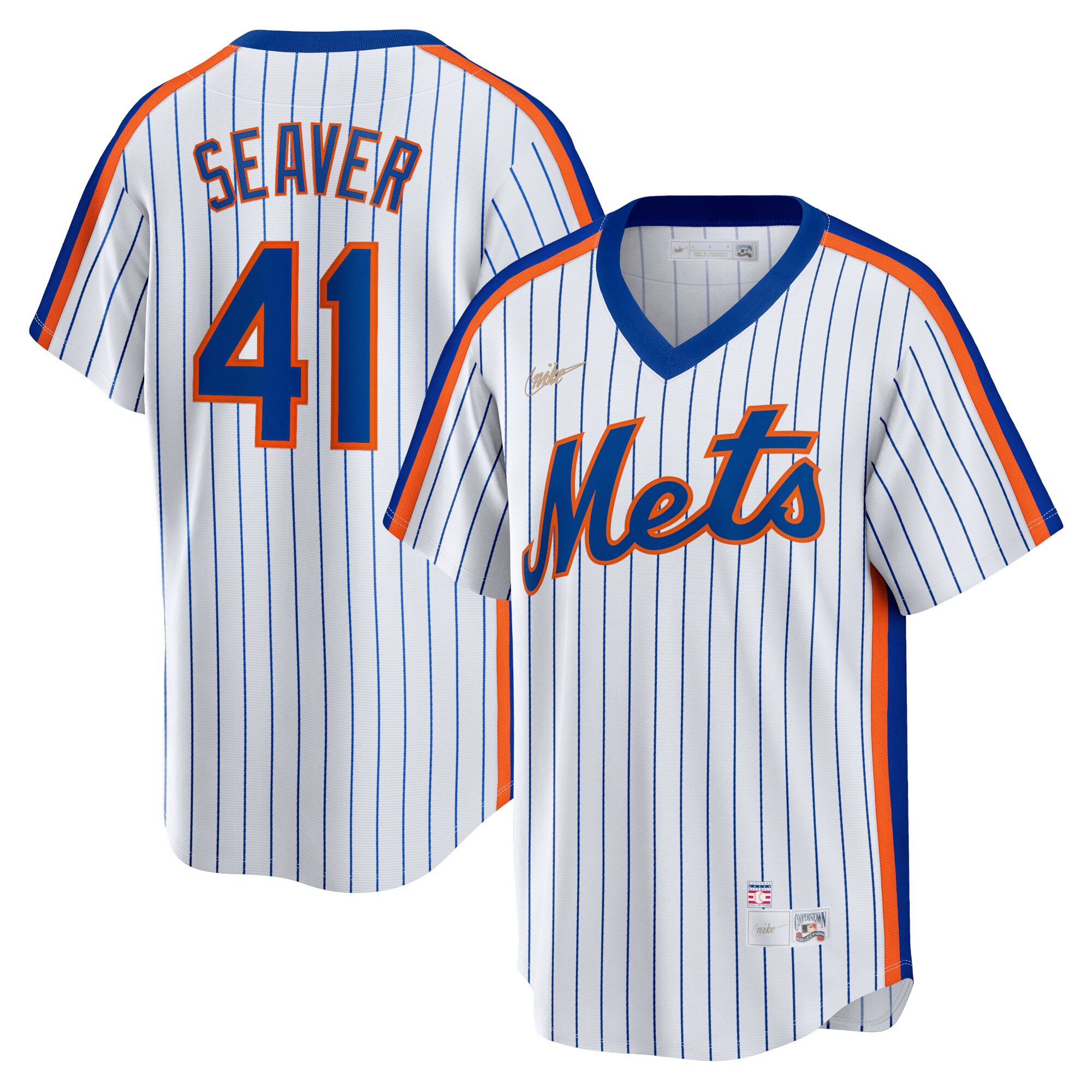 Tom Seaver New York Mets Nike Home Cooperstown Collection Player Jersey - White - vstockx