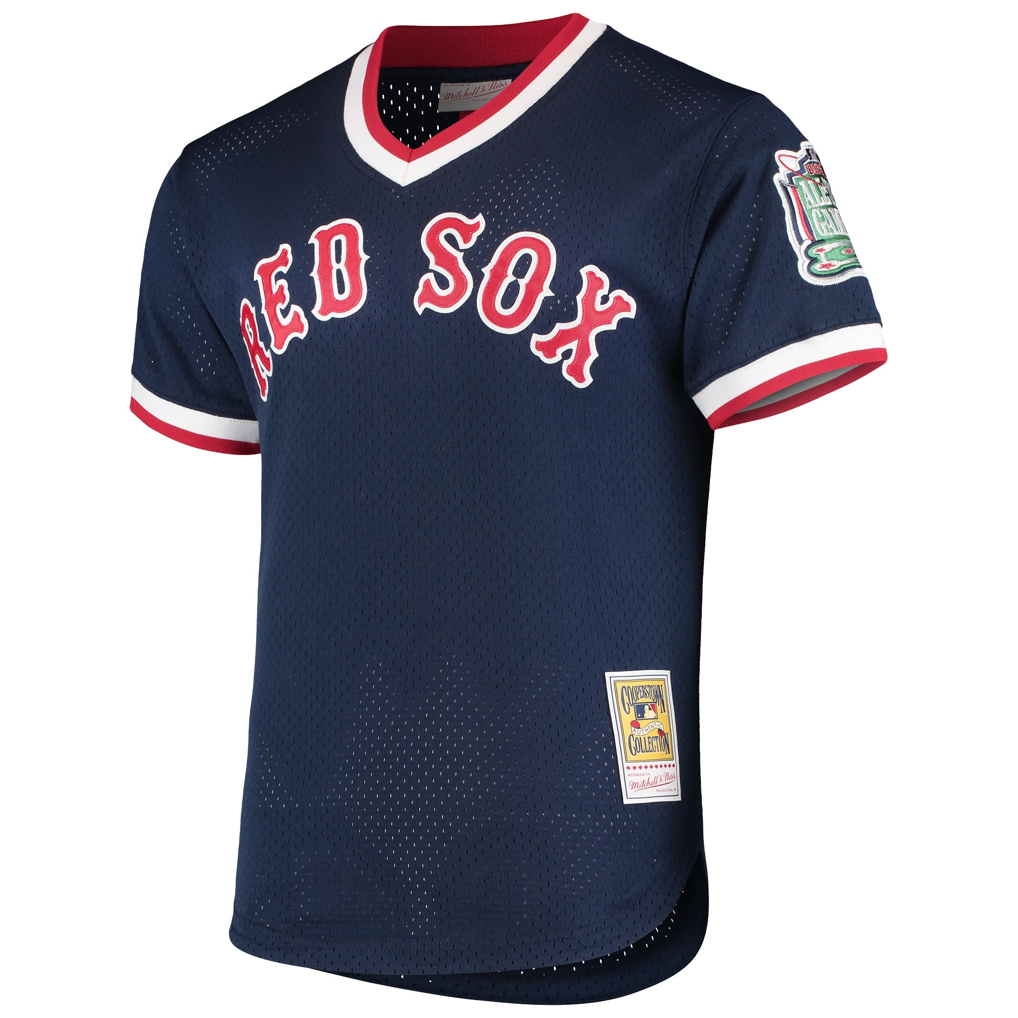 Pedro Martinez Boston Red Sox Mitchell & Ness 1999 Cooperstown Collection Mesh Batting Practice Jersey - Navy - vstockx