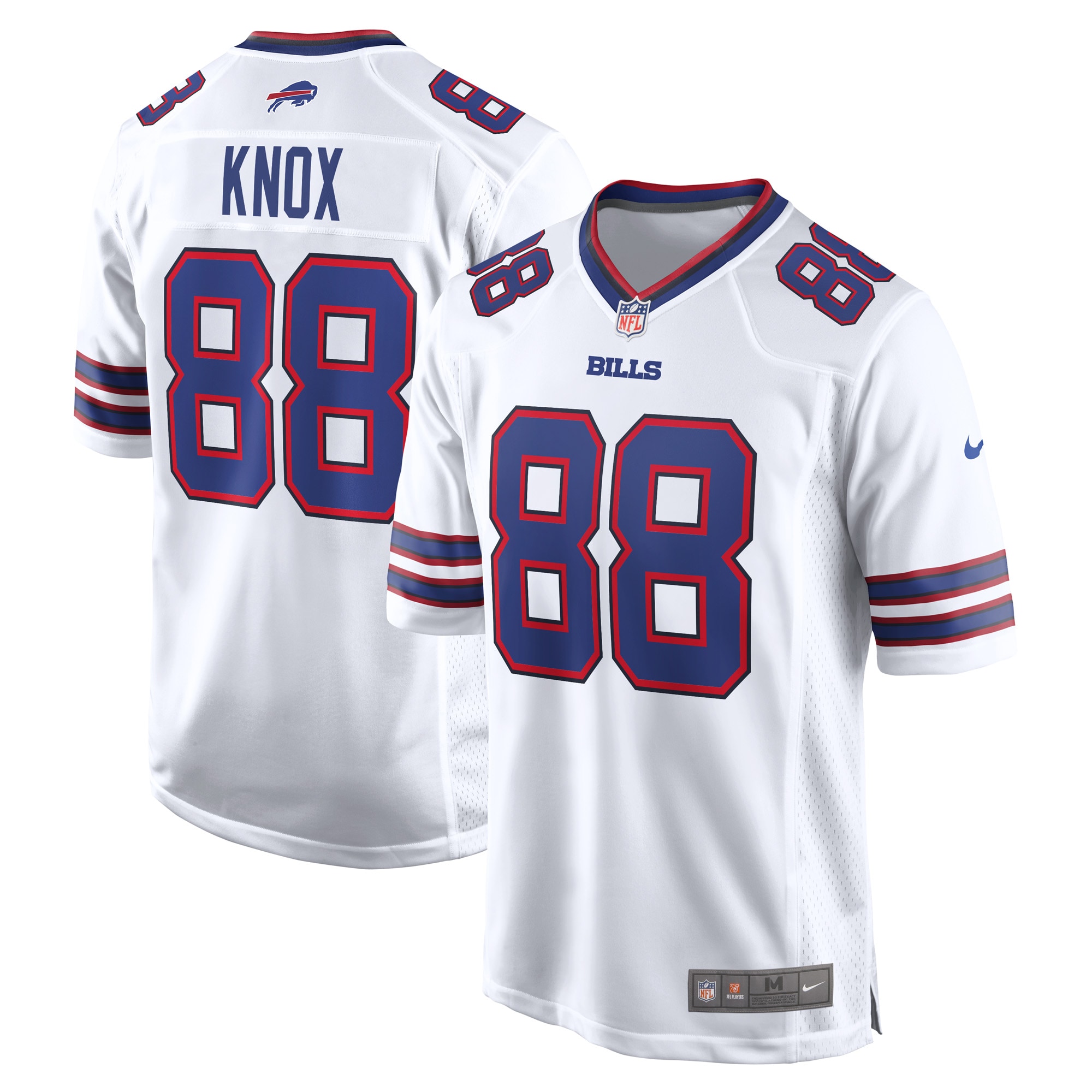 Dawson Knox Buffalo Bills Nike Away Game Player Jersey - White - vstockx