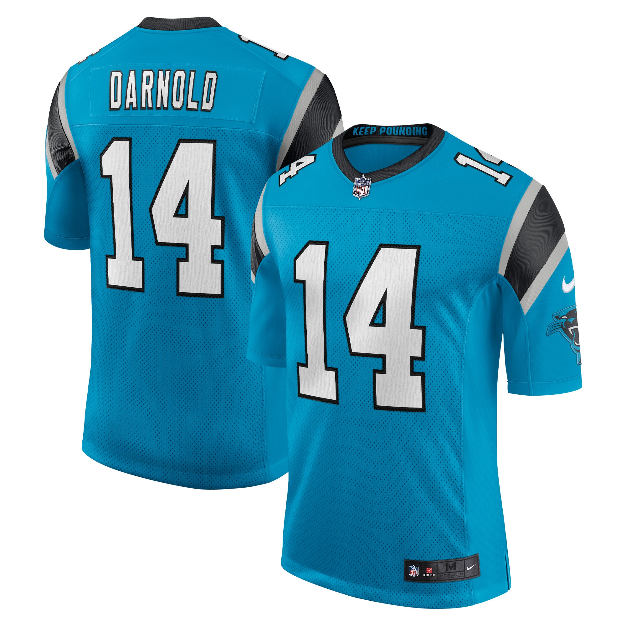 Sam Darnold Carolina Panthers Nike Vapor Limited Jersey - Blue - vstockx