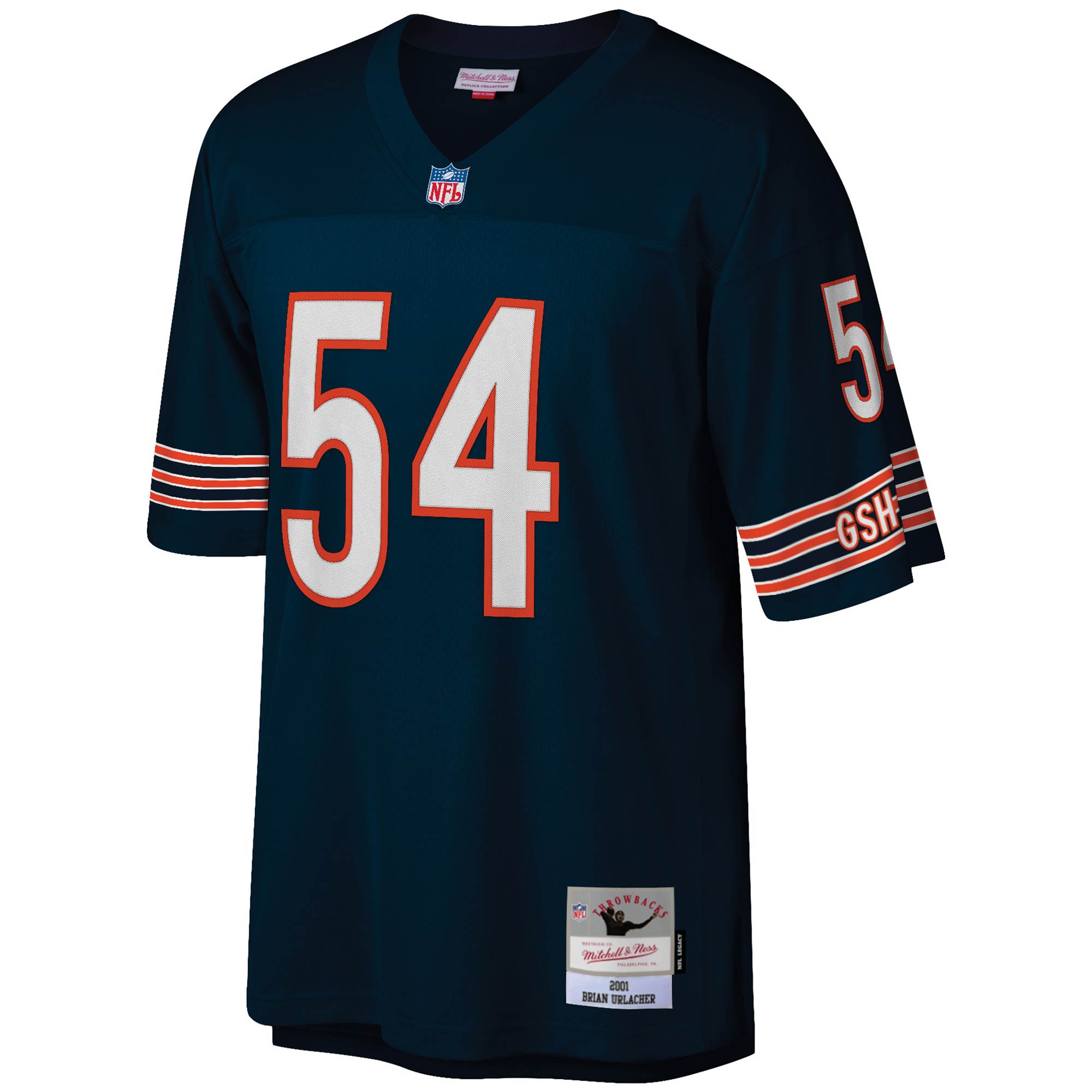 Brian Urlacher Chicago Bears Mitchell & Ness Legacy Replica Jersey - Navy - vstockx