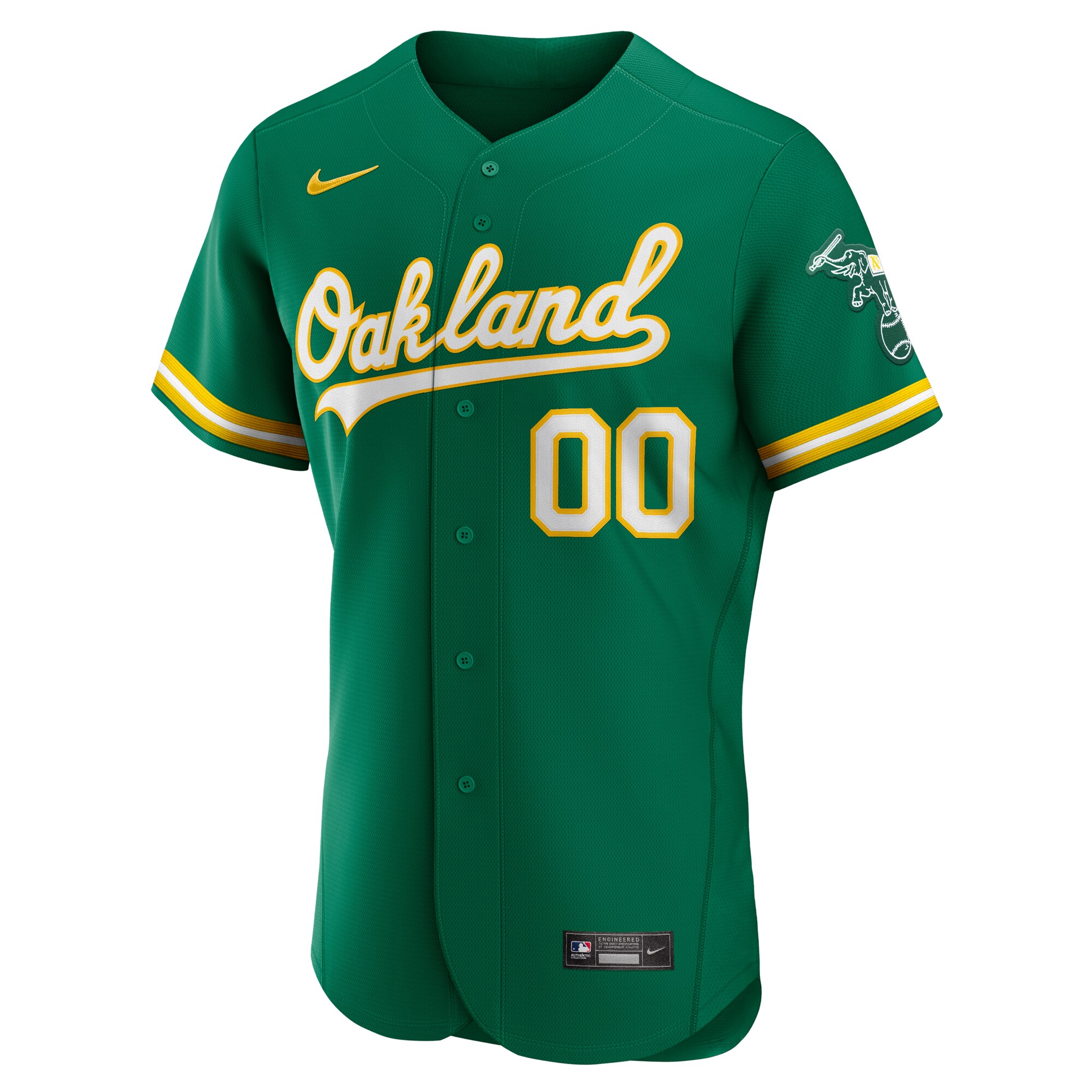 Oakland Athletics Nike Alternate Authentic Custom Jersey - Kelly Green - vstockx