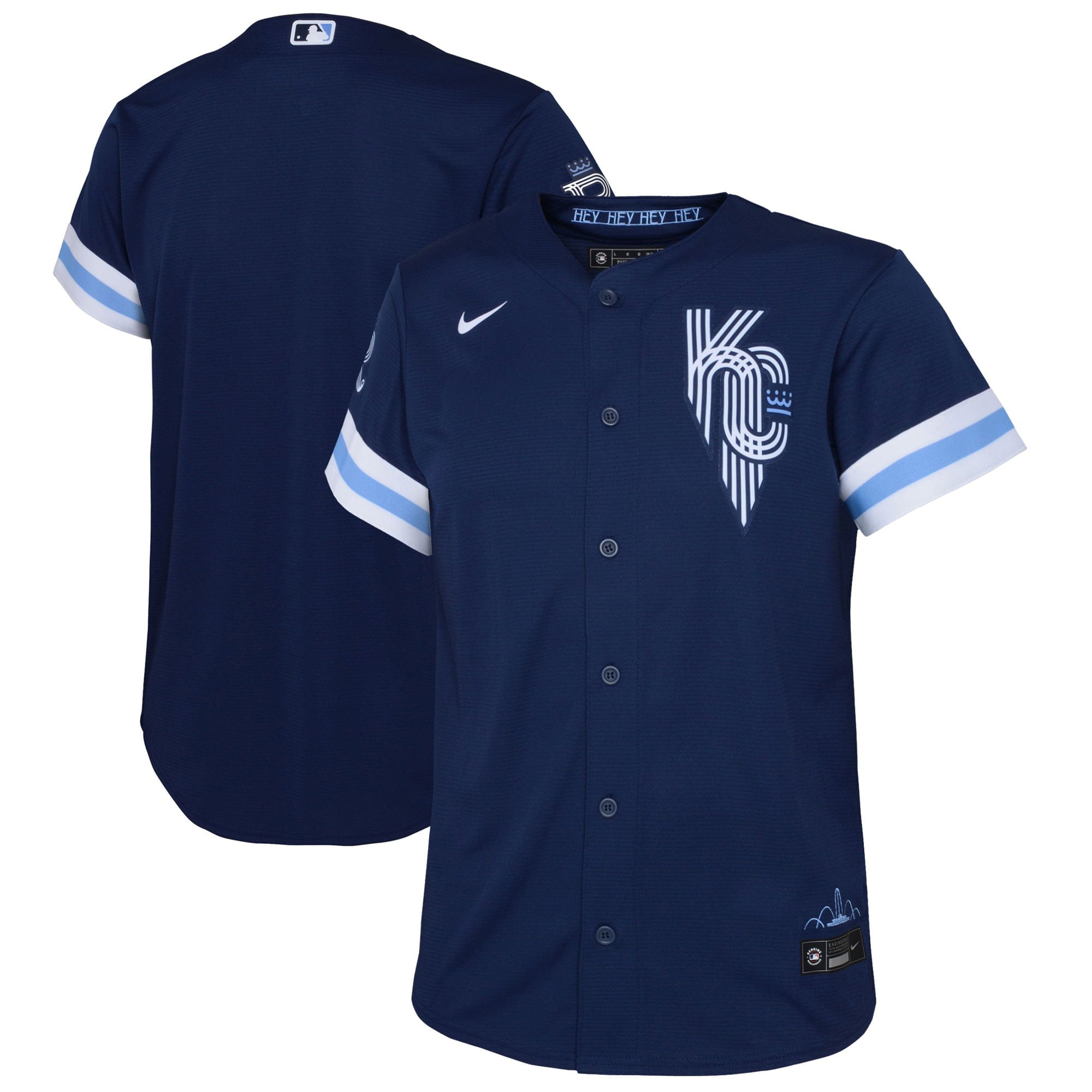 Toddler Nike Navy Kansas City Royals 2022 City Connect Replica Jersey - vstockx