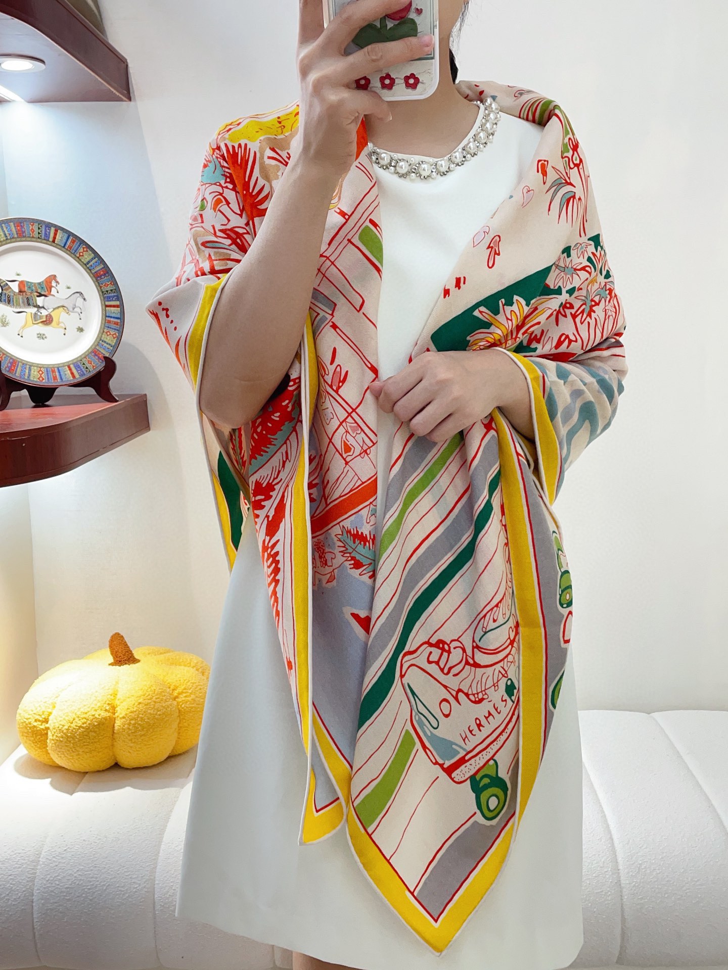 Streetwear Scarf Hermes 328781 SIZE:140cm*140cm - vstockx