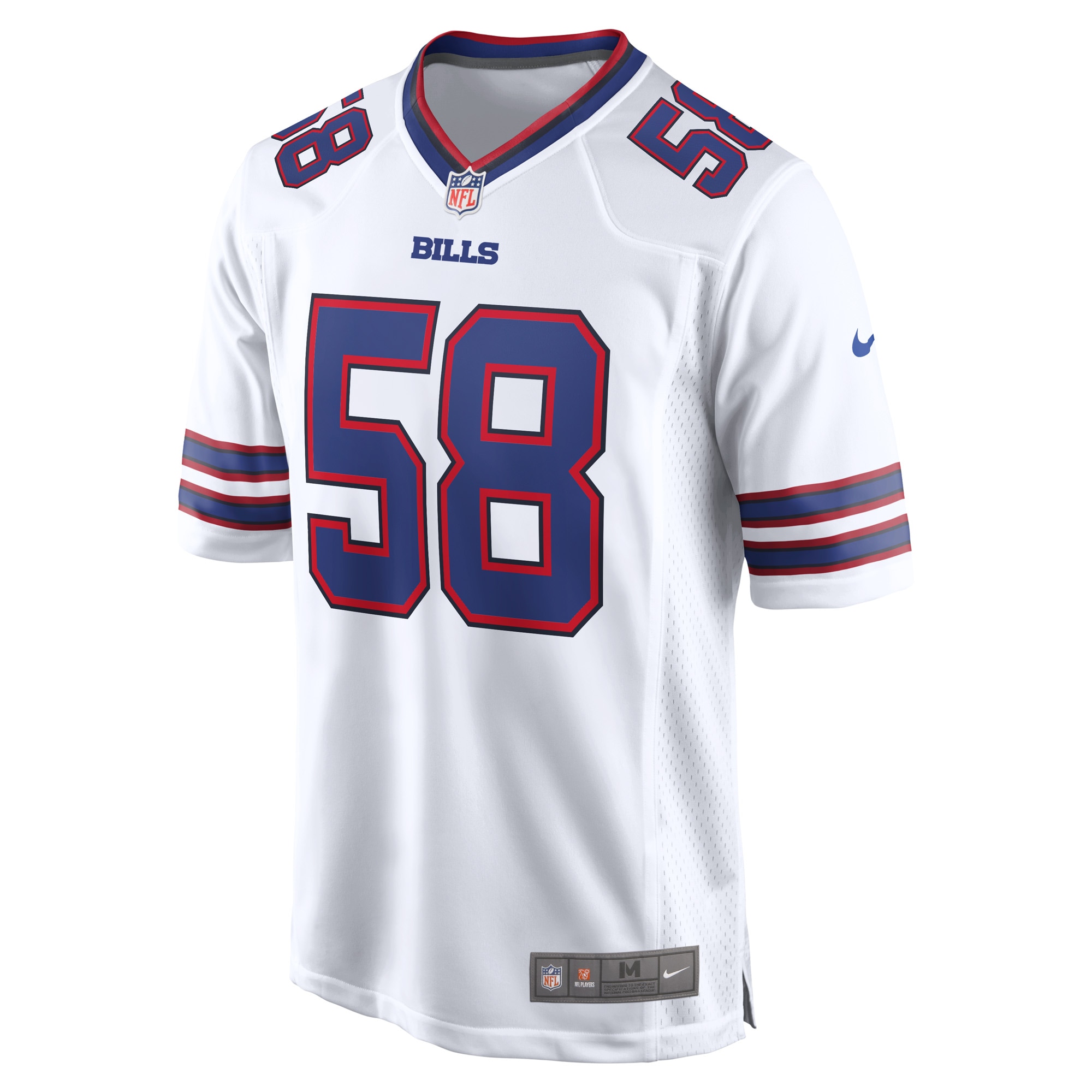 Matt Milano Buffalo Bills Nike Away Game Player Jersey - White - vstockx