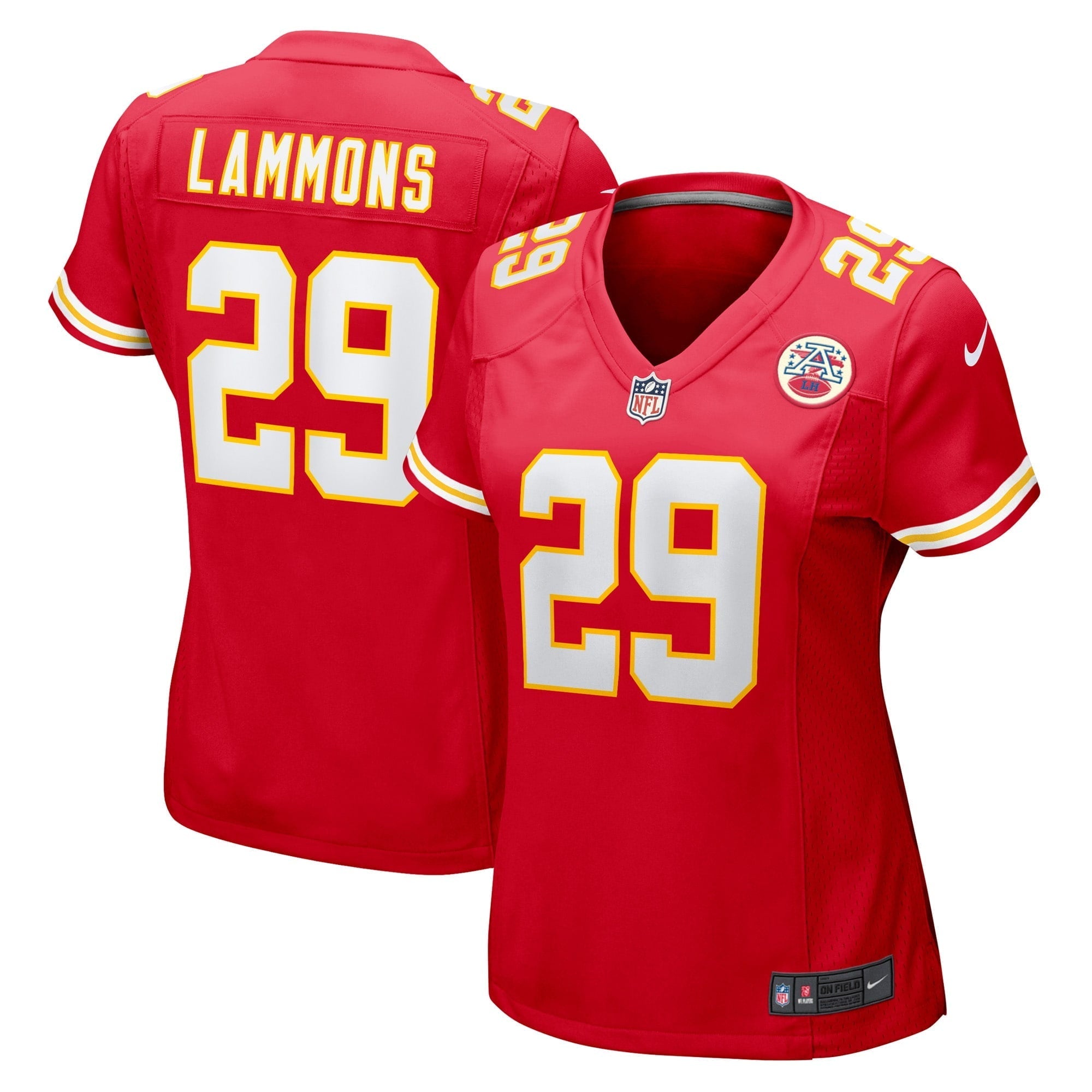 Women's Nike Chris Lammons Red Kansas City Chiefs Team Game Player Jersey - vstockx